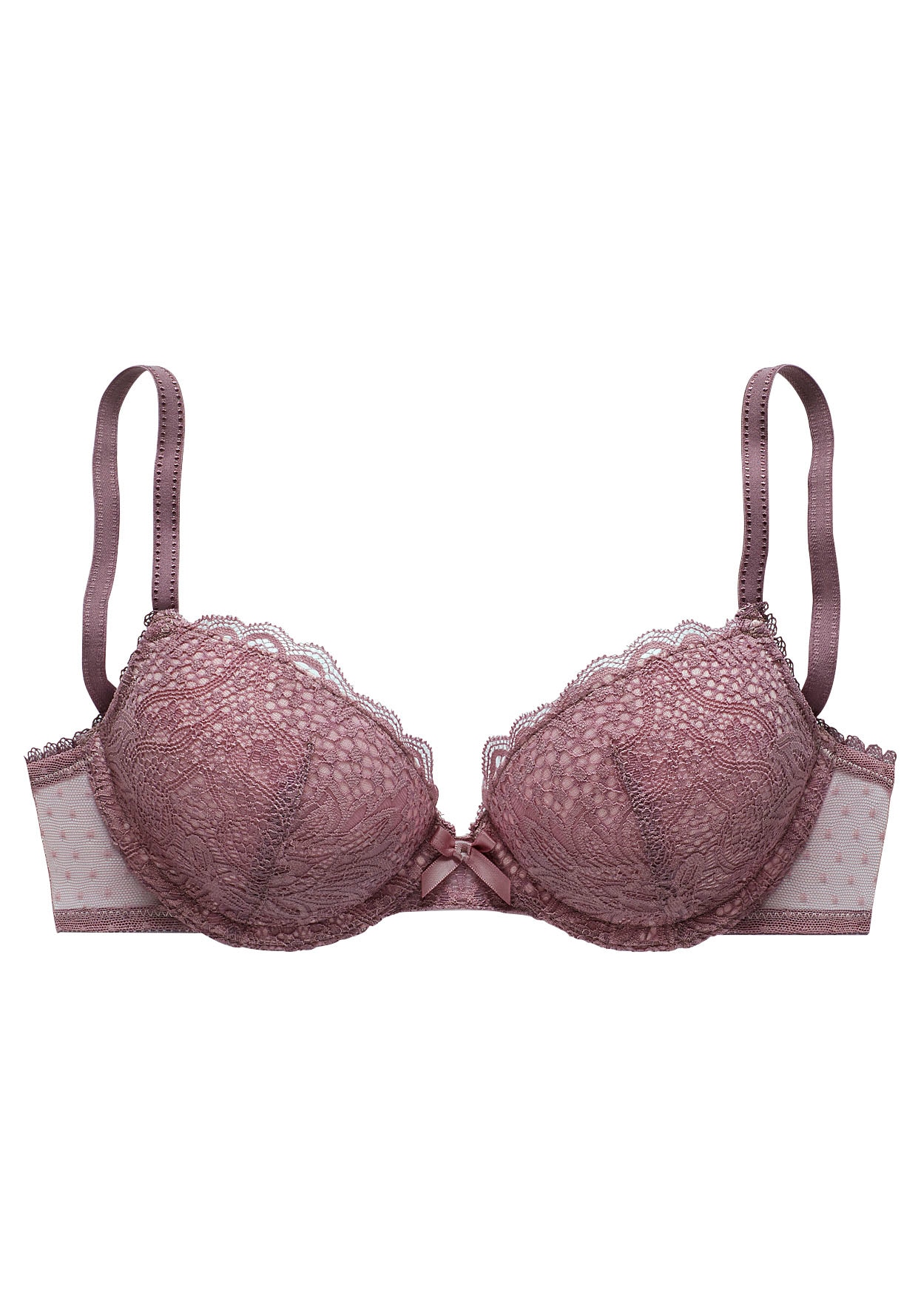 Vivance Push-up-BH, rundherum mit floraler Spitze, Dessous