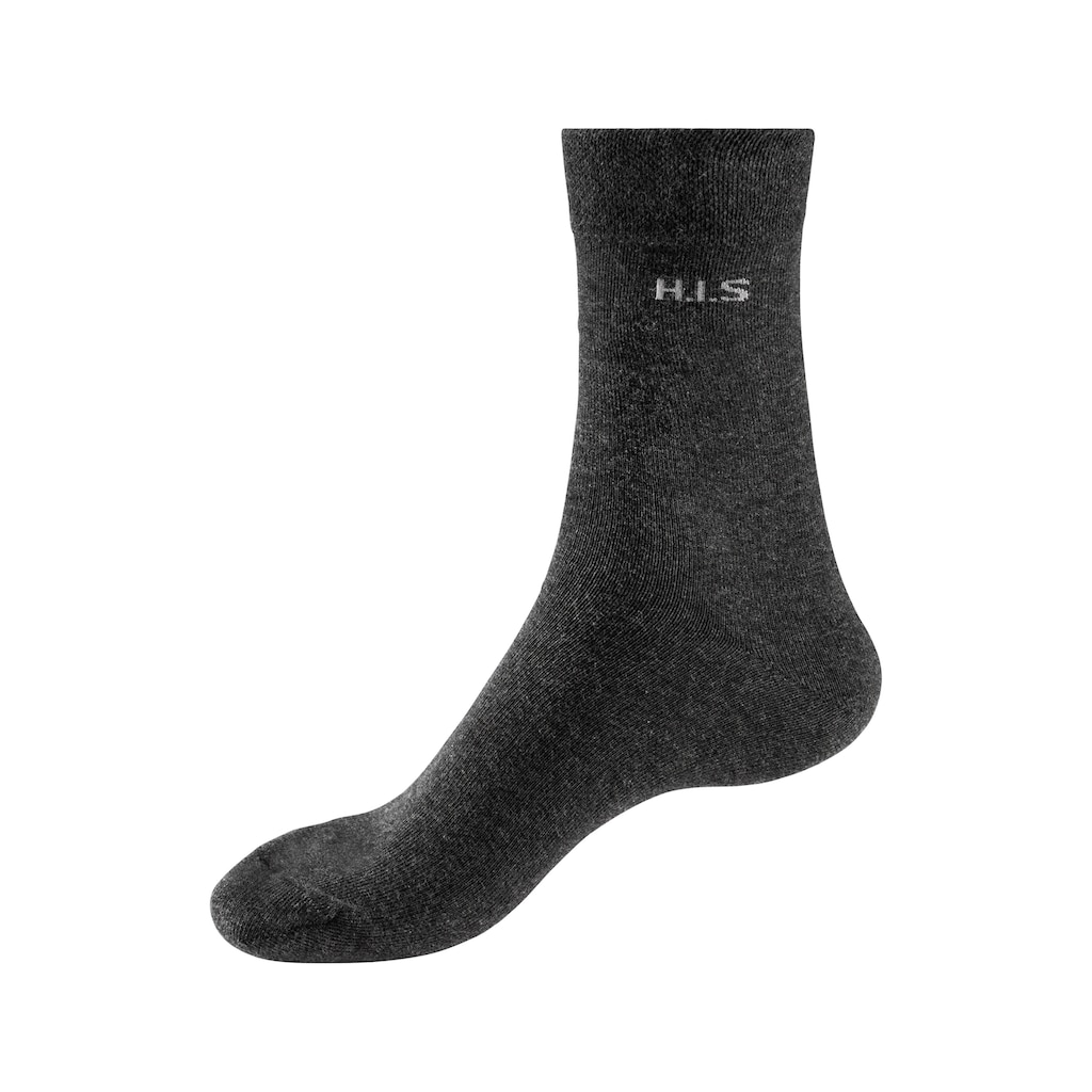 H.I.S Socken, (Packung, 4 Paar), mit druckfreiem Bündchen