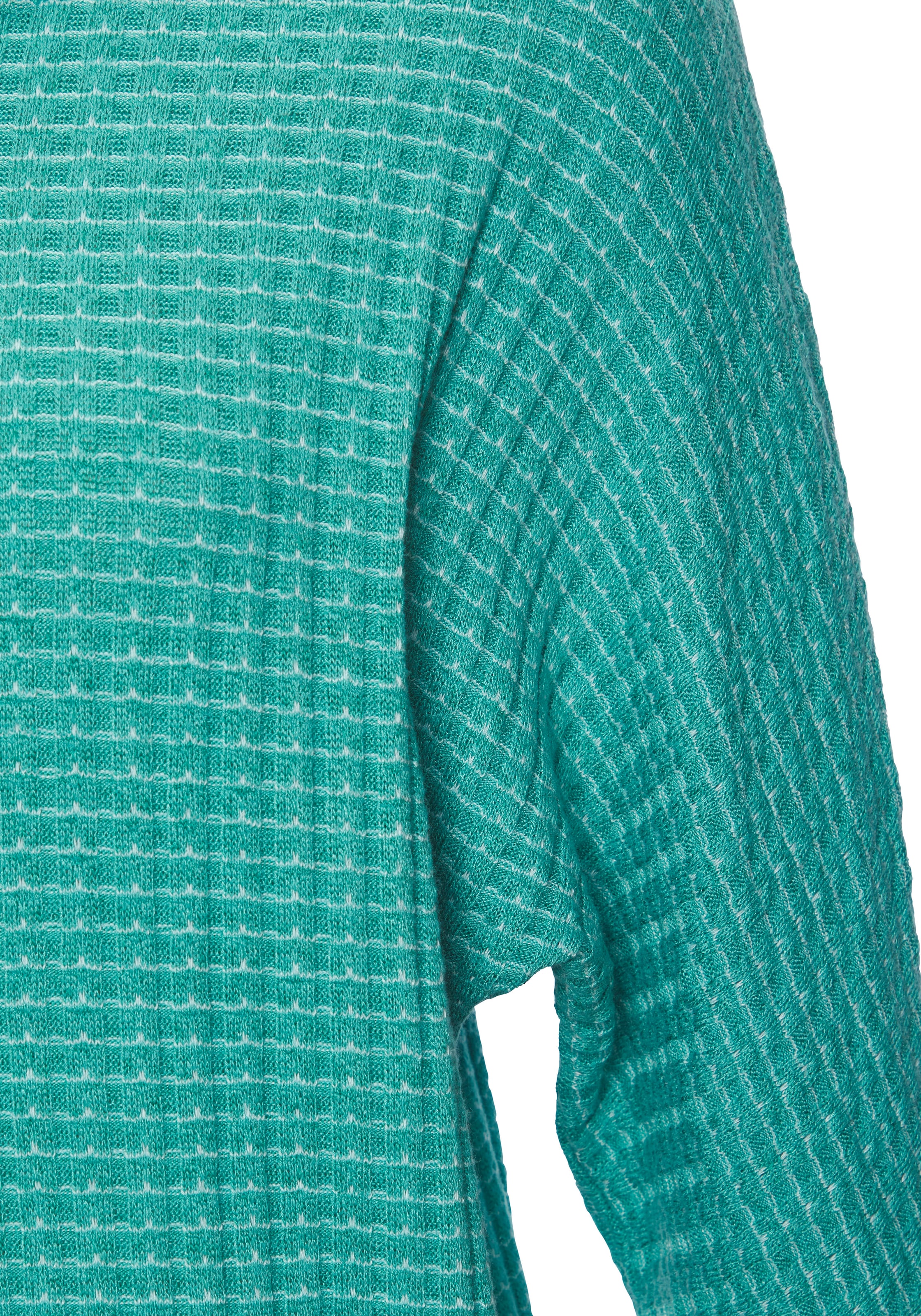 Vivance Langarmshirt »aus sommerlicher Strickqualität« mit Gummizug im Bund