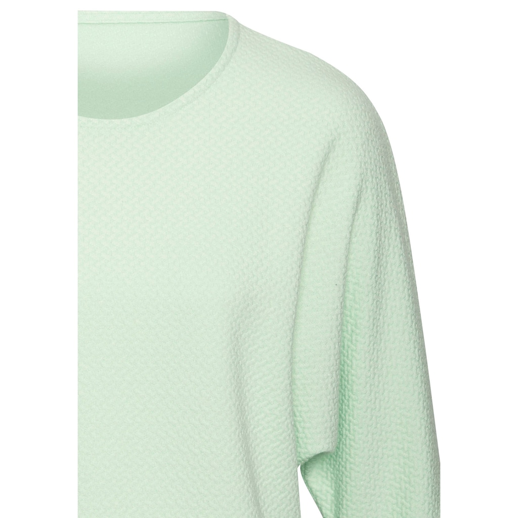 Vivance Langarmshirt »aus bügelfreier Strukturqualität«, mit Viskose