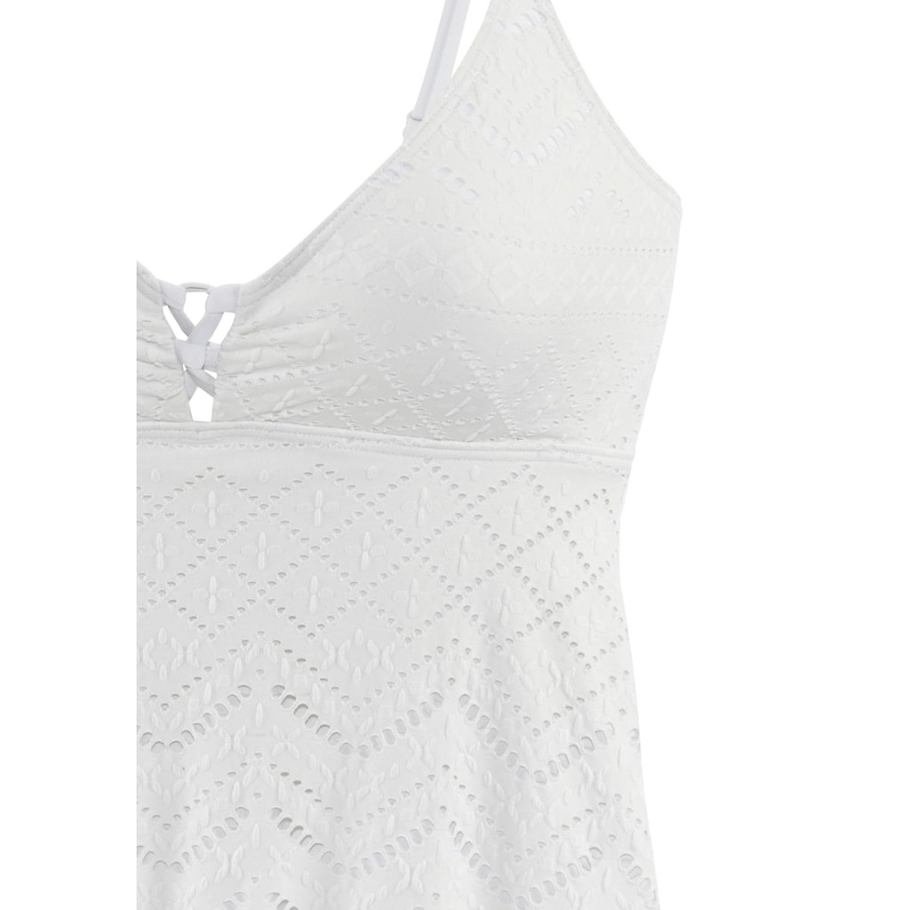 LASCANA Tankini-Top »Omara«, mit Lochstickerei