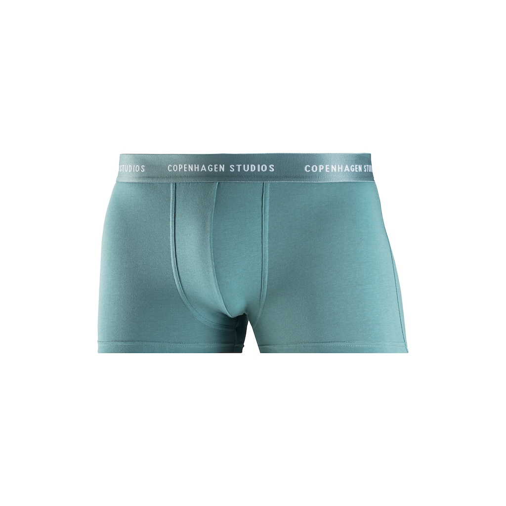 Copenhagen Studios Boxer »Boxershorts für Herren«, (3 St.), mit farbigem Logo-Bund