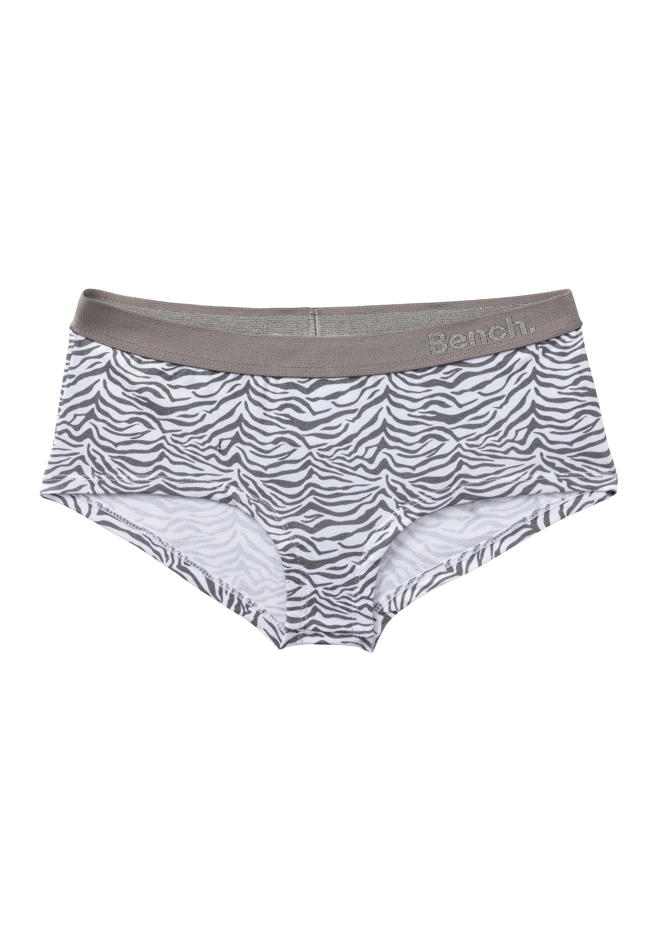 Bench. Set: Bustier, (4 tlg., mit Panty), mit tonigem Zebramuster