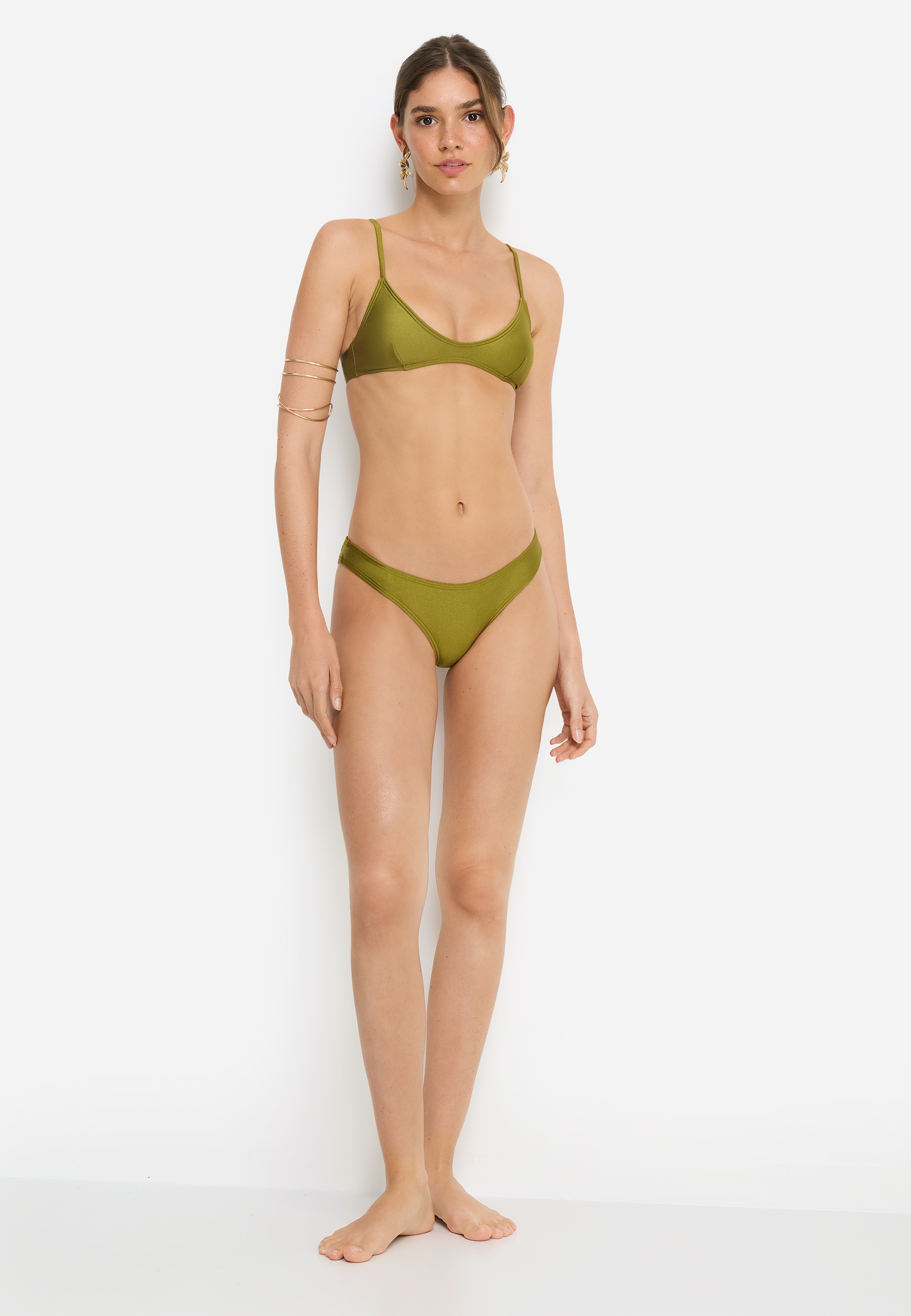 LSCN by LASCANA Top bikini bustier »Sunny« in trendiger Glanzware