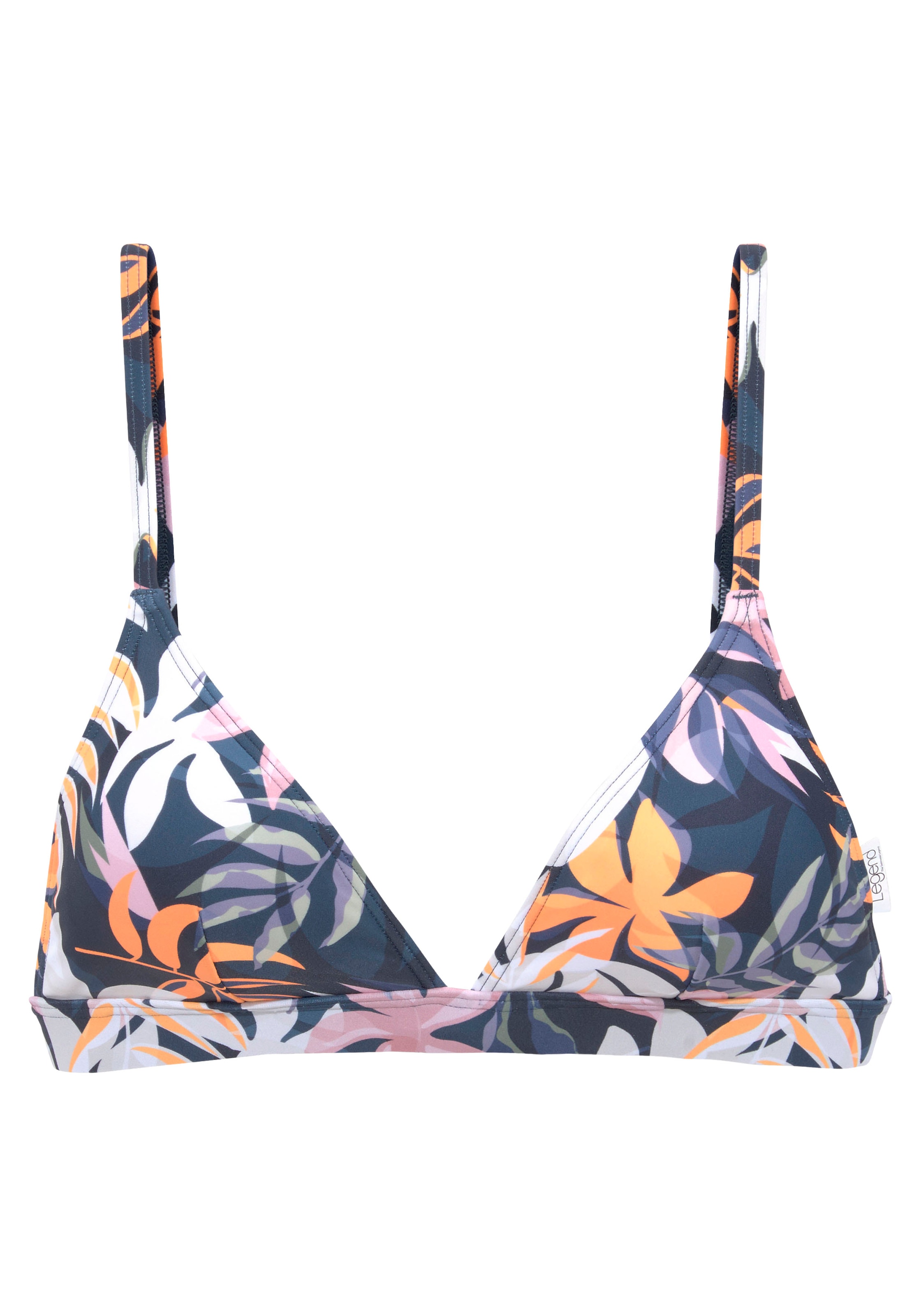 LASCANA ACTIVE Triangel-Bikini-Top »Wave« mit bunten Blättern bedruckt