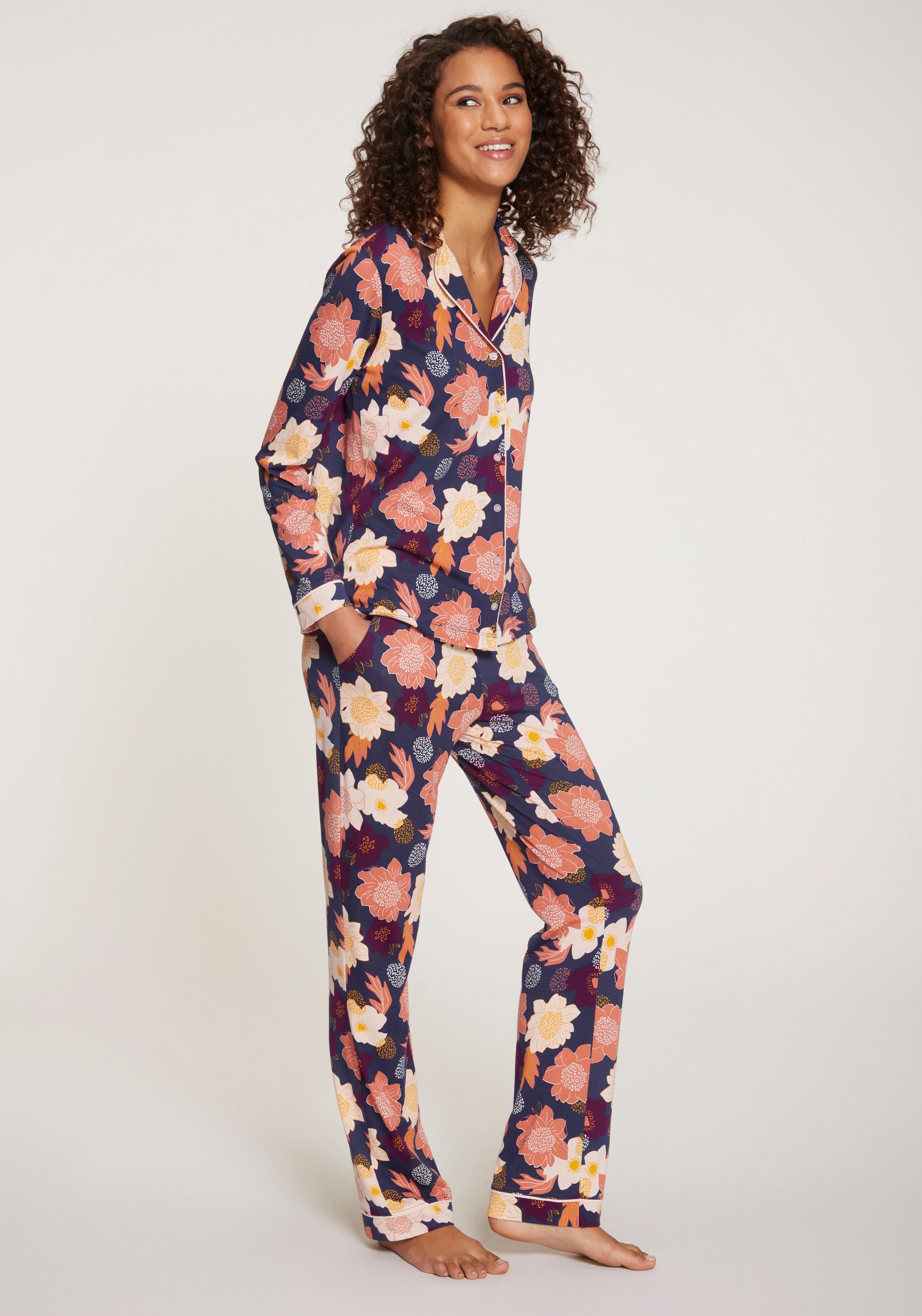 Vivance Dreams Pyjama 2 tlg. mit kreativen Mustern
