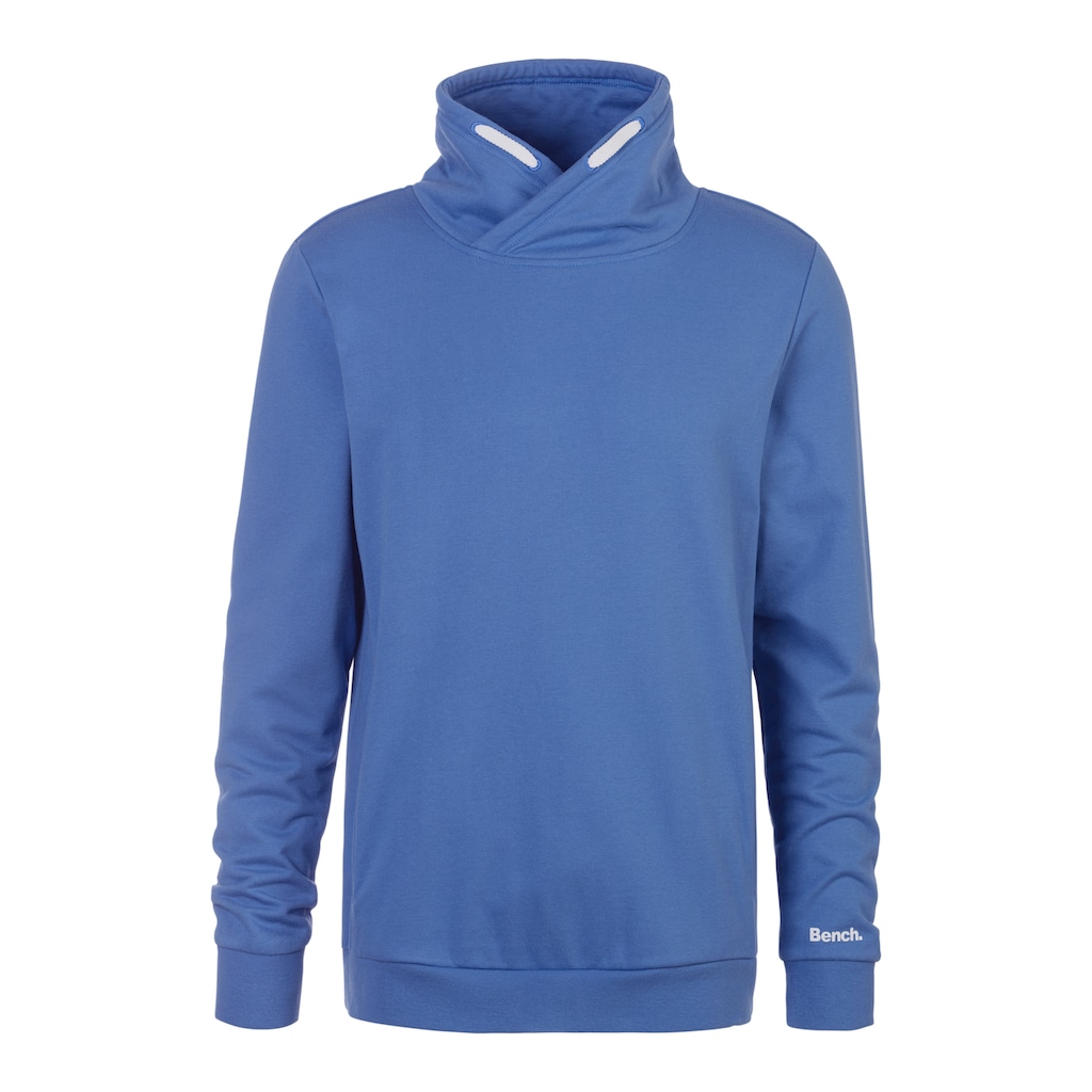 Bench. Loungewear Sweatshirt, mit grossem Stehkragen aus einer Baumwollmischung