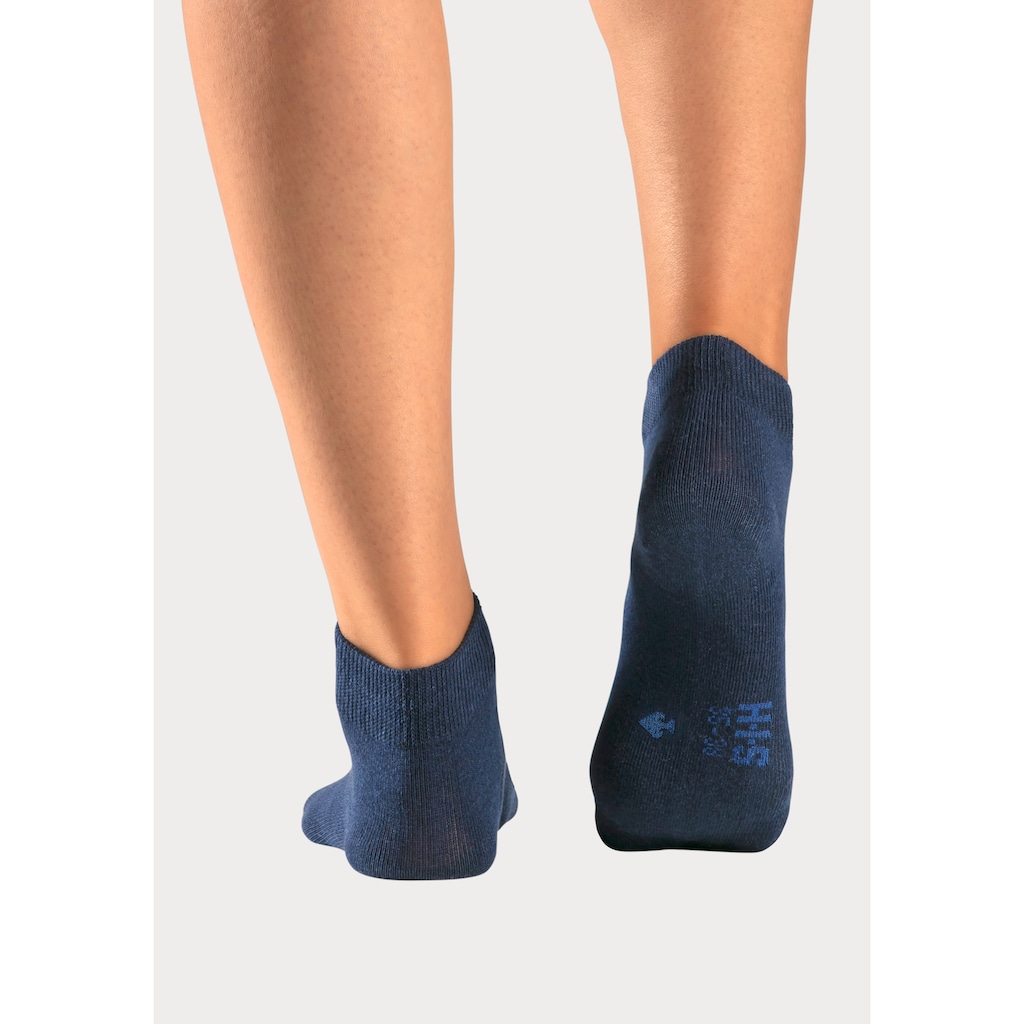 H.I.S Kurzsocken, (Packung, 10 Paar), mit eingestrickten Symbolen