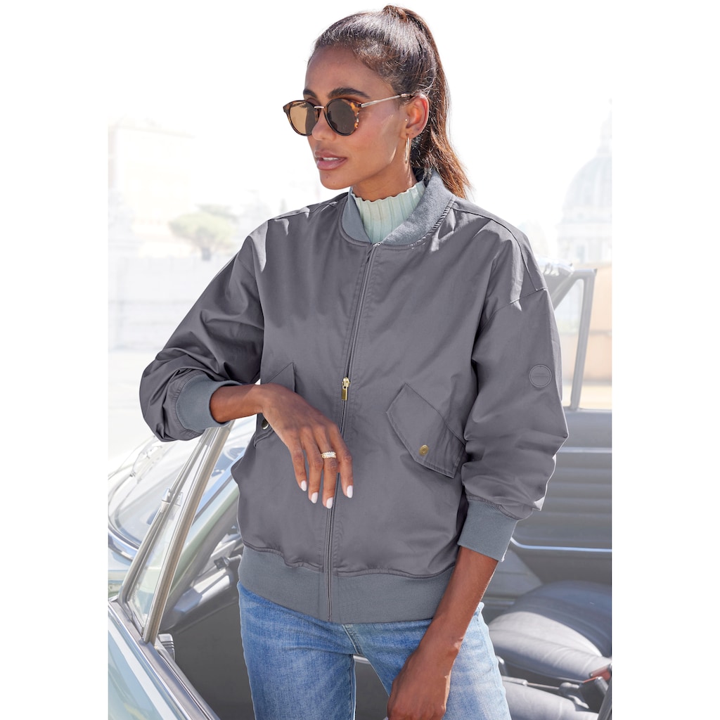 French Connection Blouson, ohne Kapuze, mit College-Kragen