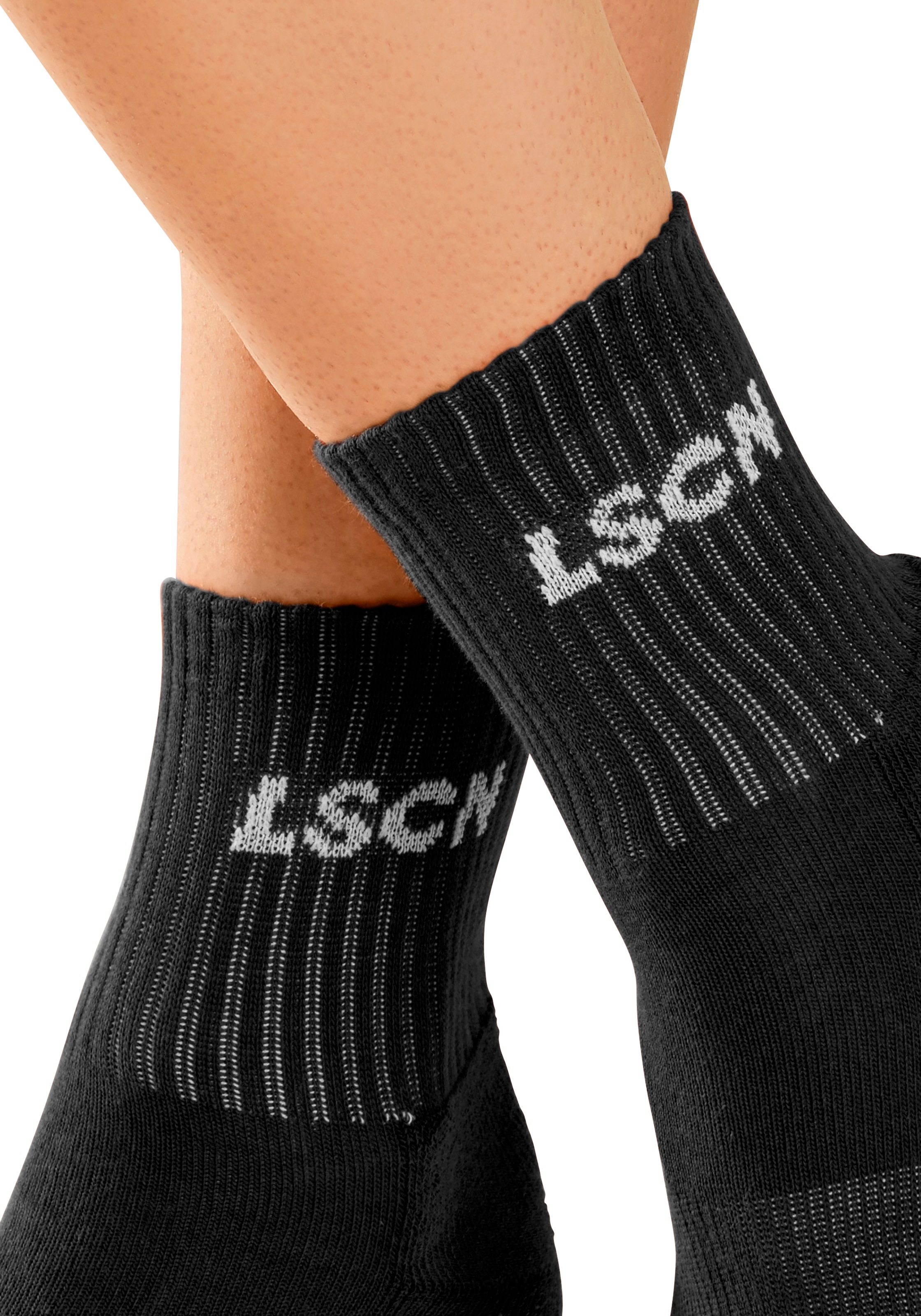 LSCN by LASCANA Tennissocken, (Packung, 2 Paar), mit Halbfussfrottee