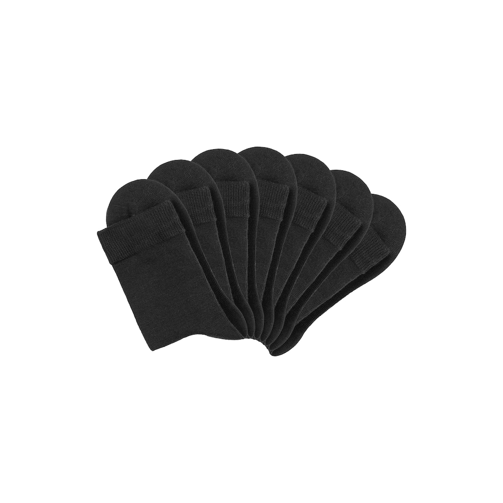 LASCANA Basicsocken, (Packung, 7 Paar), in bunten Melange-Farben