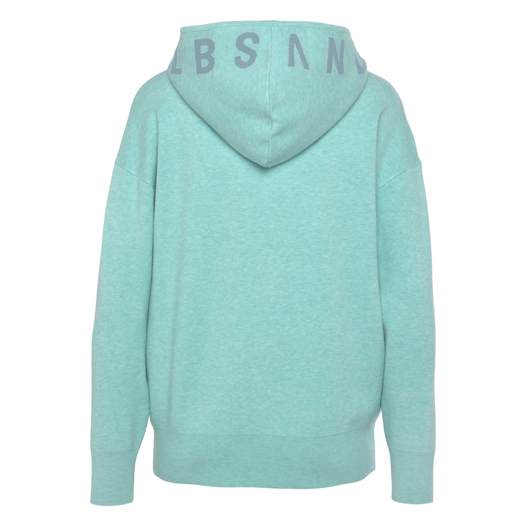 Elbsand Strickjacke, aus hochwertigen Strick und eingestricktem Logo, Loungewear