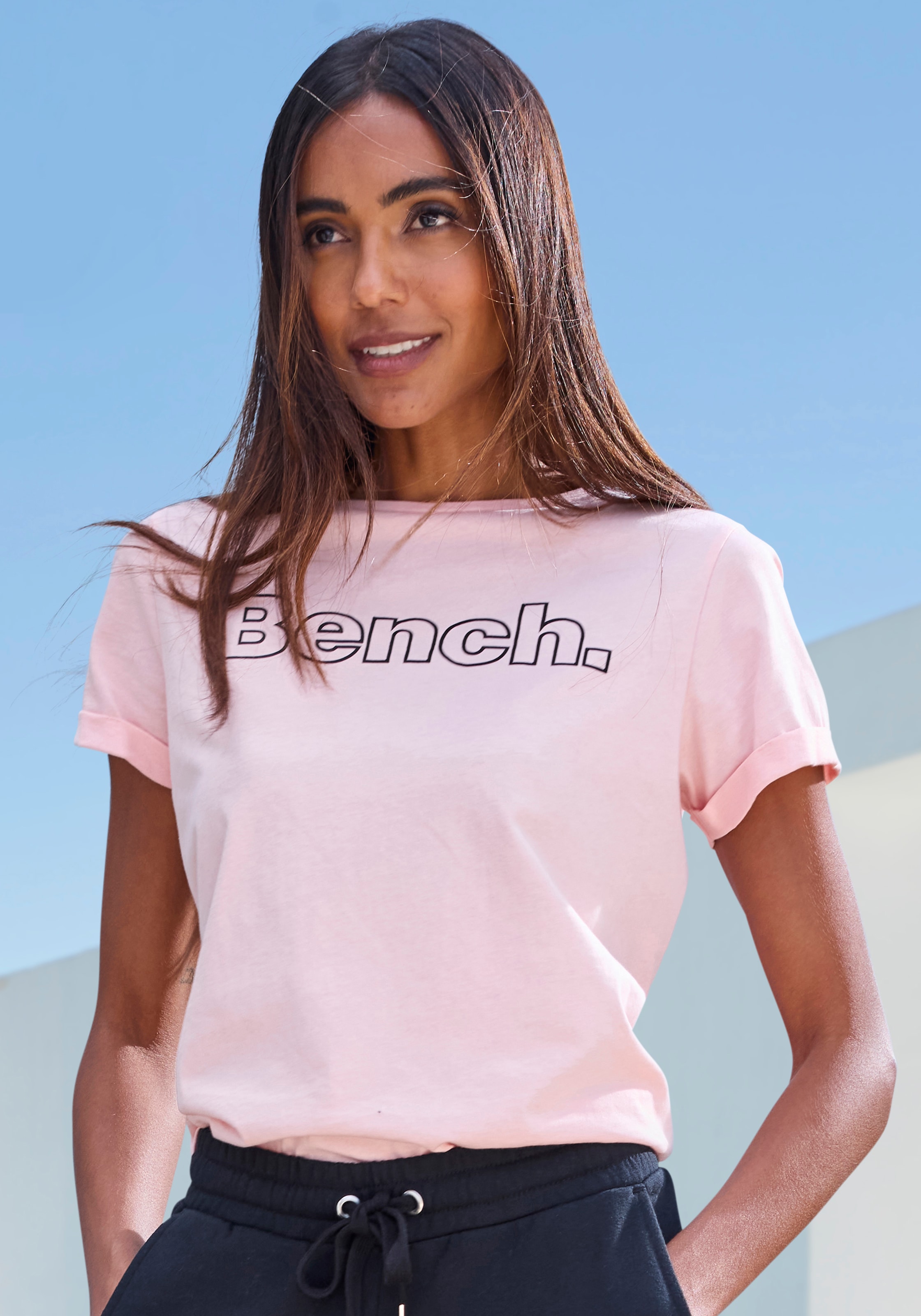 Bench. Loungewear T-Shirt Packung, 2 Stk. mit Logodruck