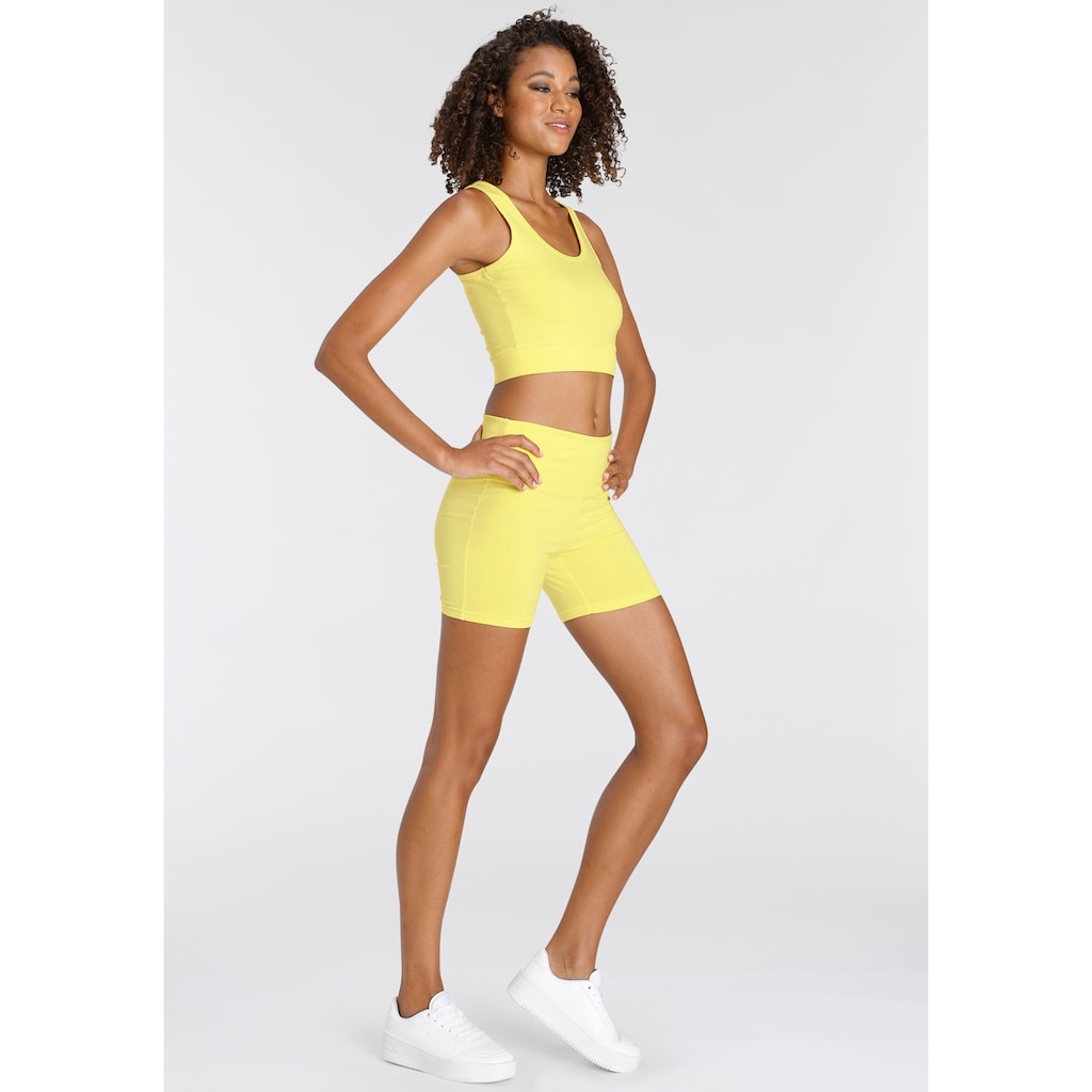 LASCANA ACTIVE Sporttop, Crop-Top mit breiten Trägern