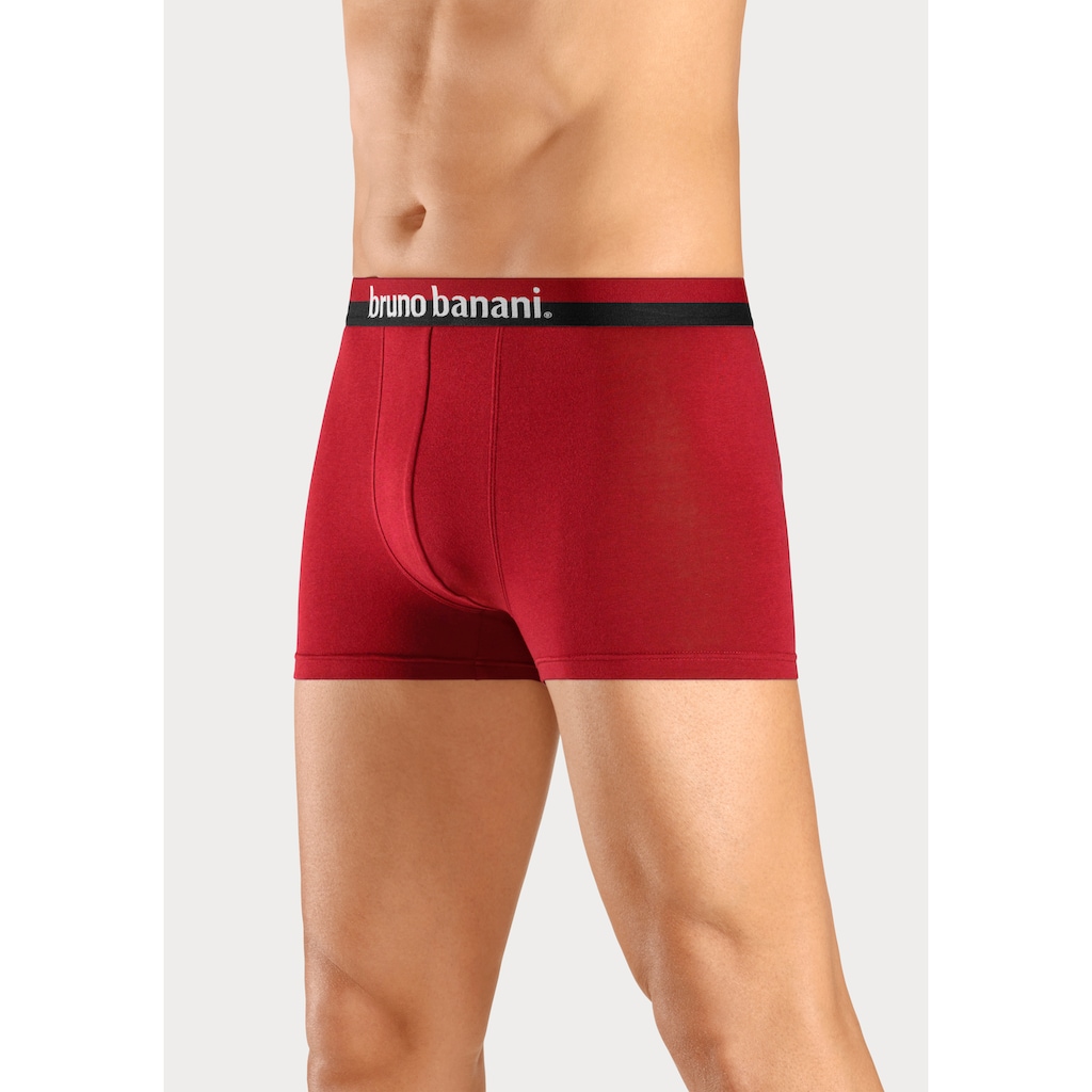 Bruno Banani Boxer »Boxershorts für Herren«, (Packung, 4 St.), mit erhabenem Logo-Druck auf dem Bund