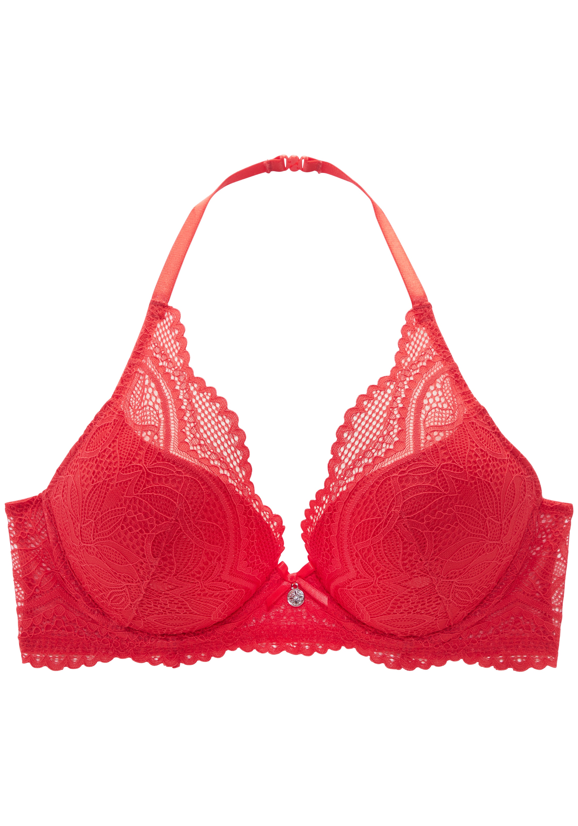 Nuance by Lascana Neckholder-BH »Vivianna« mit verschiedenen Tragevarianten, mit floraler Spitze, Dessous