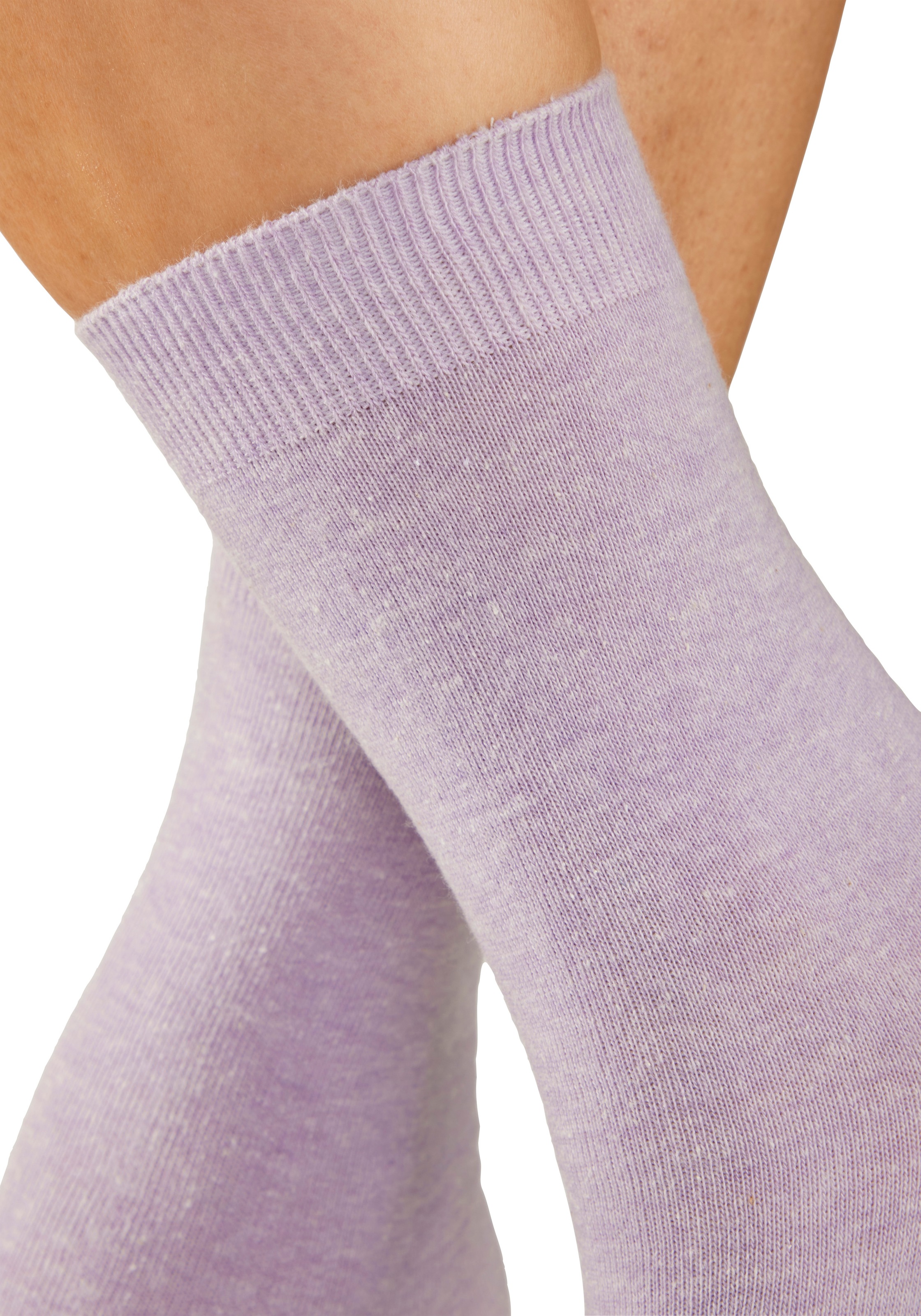 H.I.S Chaussettes basiques »Damensocken, frische melierte Farben; casual« Paquet, 20 Couple tlg. Chaussettes de tous les jours en gros paquet
