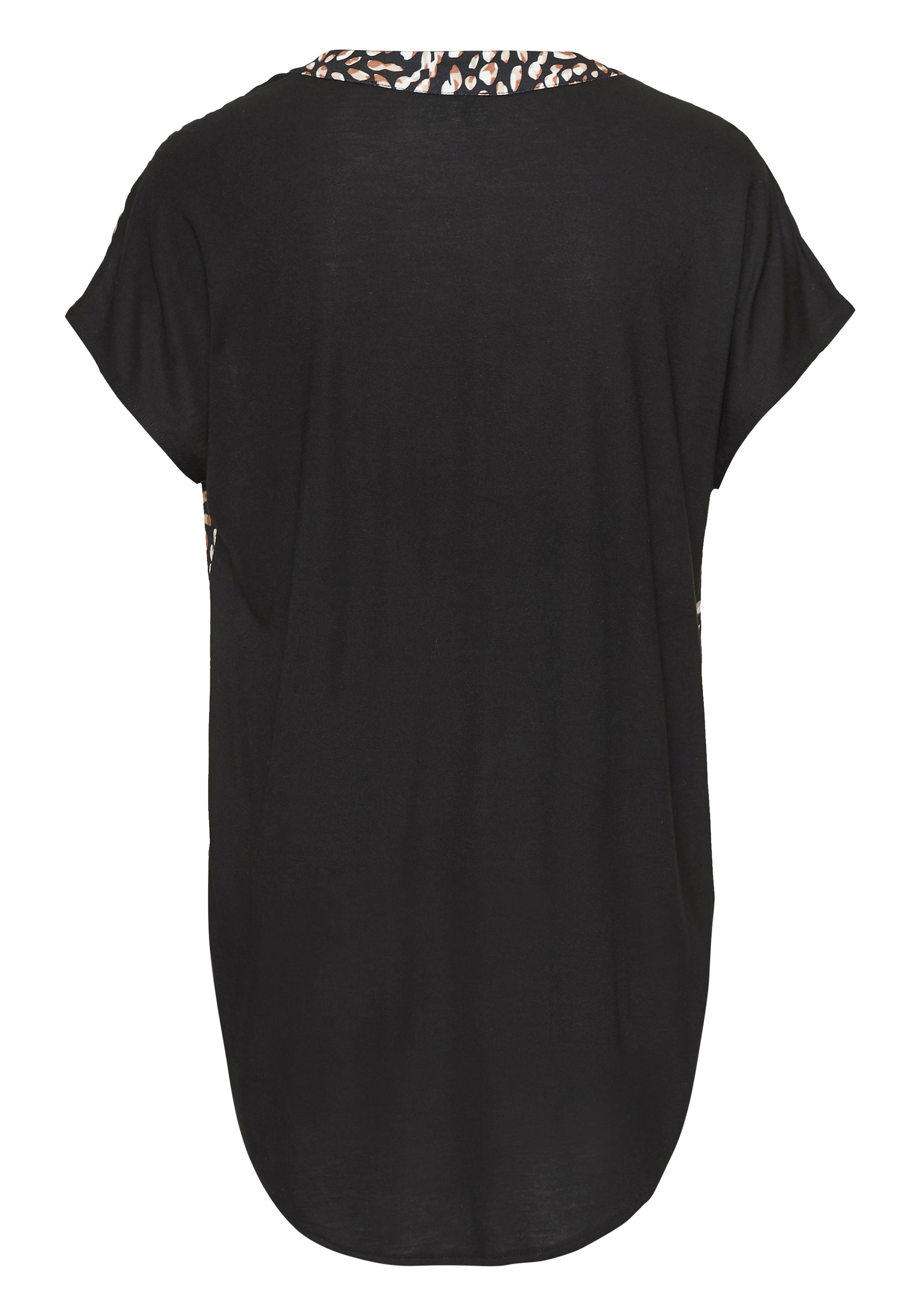 Beachtime T-shirt long aus Materialmix