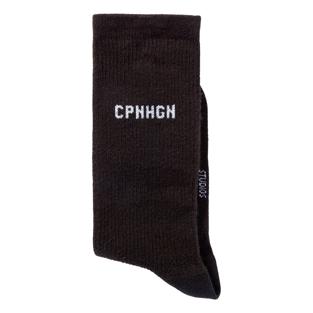 Copenhagen Studios Basicsocken, (Packung, 3 Paar), mit Rippstruktur und Stickerei