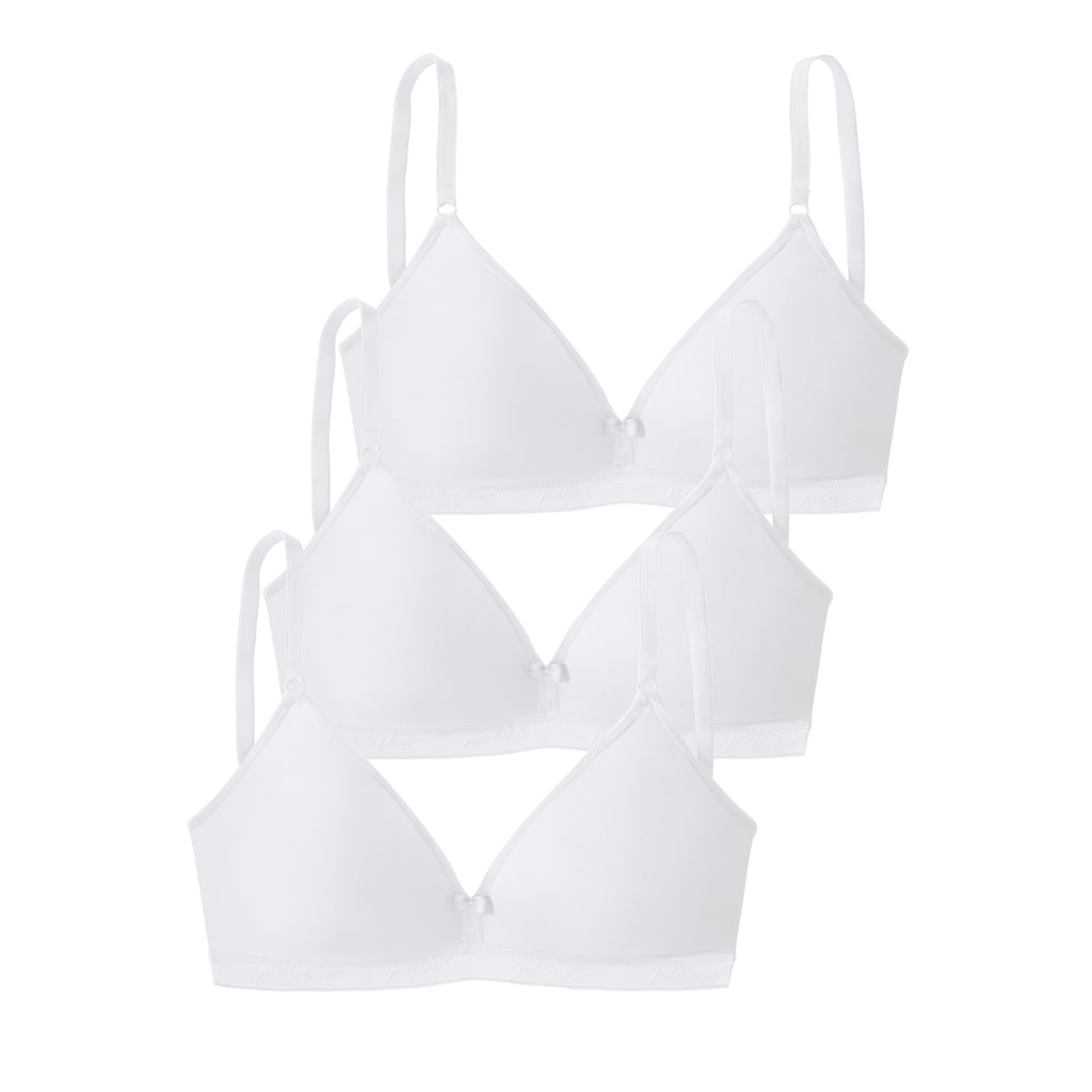 petite fleur Soft-BH, ohne Bügel, in Triangel-Schnittform, im günstigen 3er Pack