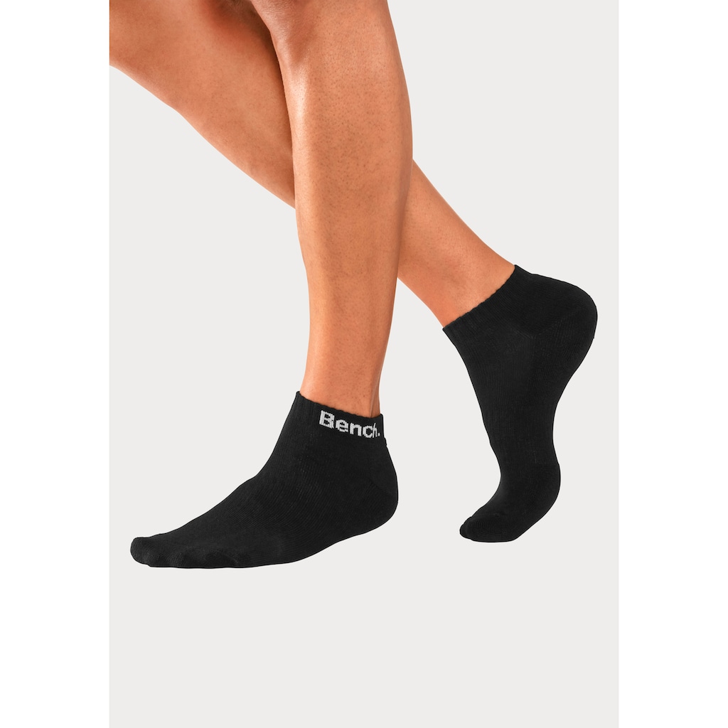 Bench. Sportsocken, (Packung, 12 Paar), Tennis Kurzsocken mit Halbfussfrottee