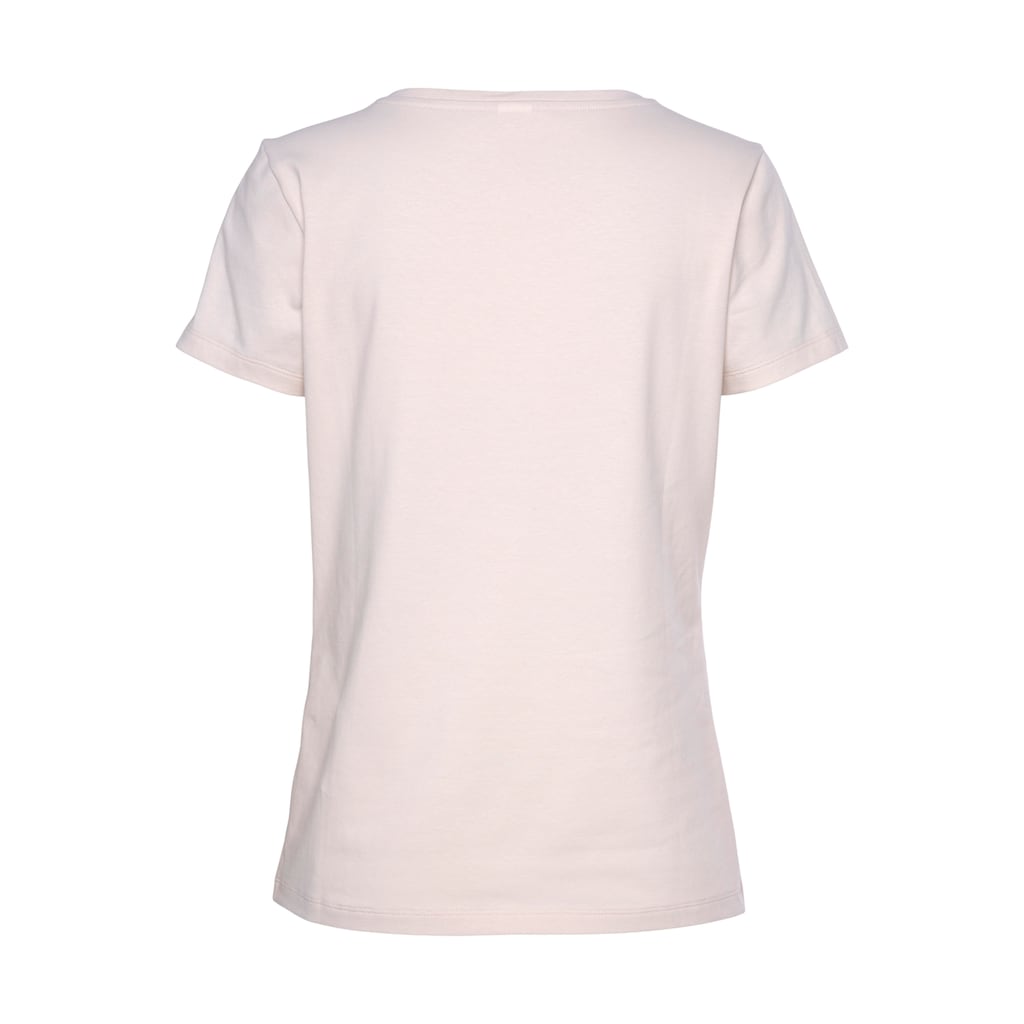 Vivance Kurzarmshirt, T-Shirt mit schönem Frontprint, Loungewear