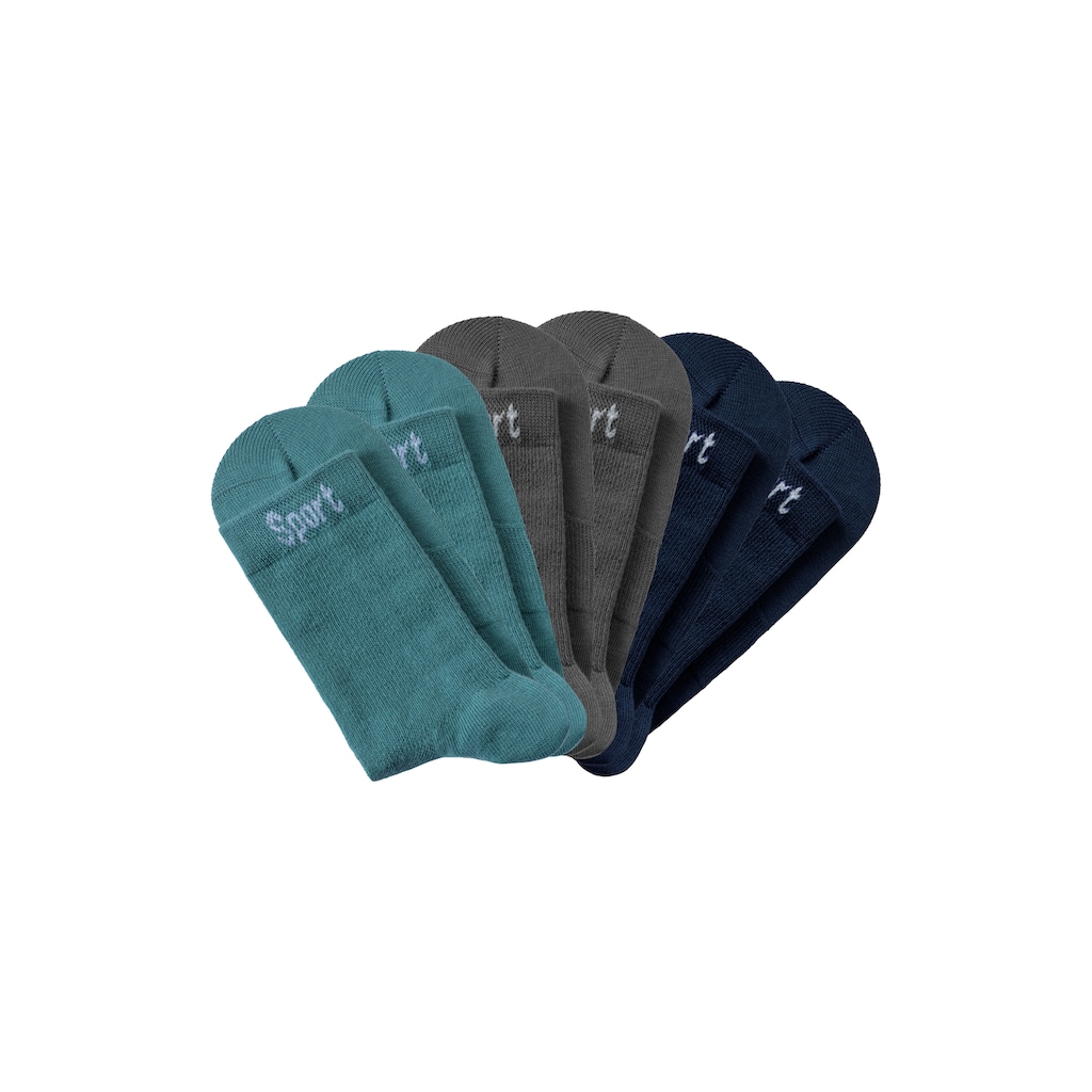 Bench. Sportsocken, (Packung, 6 Paar), mit antibakterieller Feuchtigkeitsregulierung