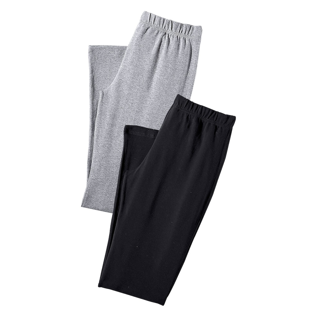 Vivance active Leggings, (2er-Pack), mit Gummibund, Loungewear