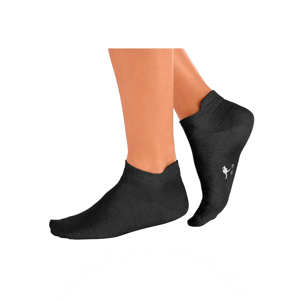 KangaROOS Sneakersocken, (Packung, 10 Paar), mit verlängertem Bündchen hinten