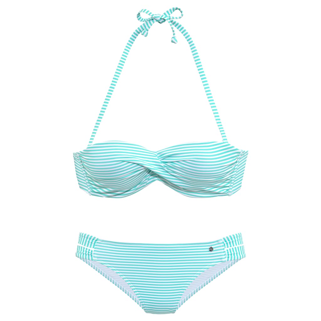 s.Oliver Bügel-Bandeau-Bikini, in getwisteter Optik