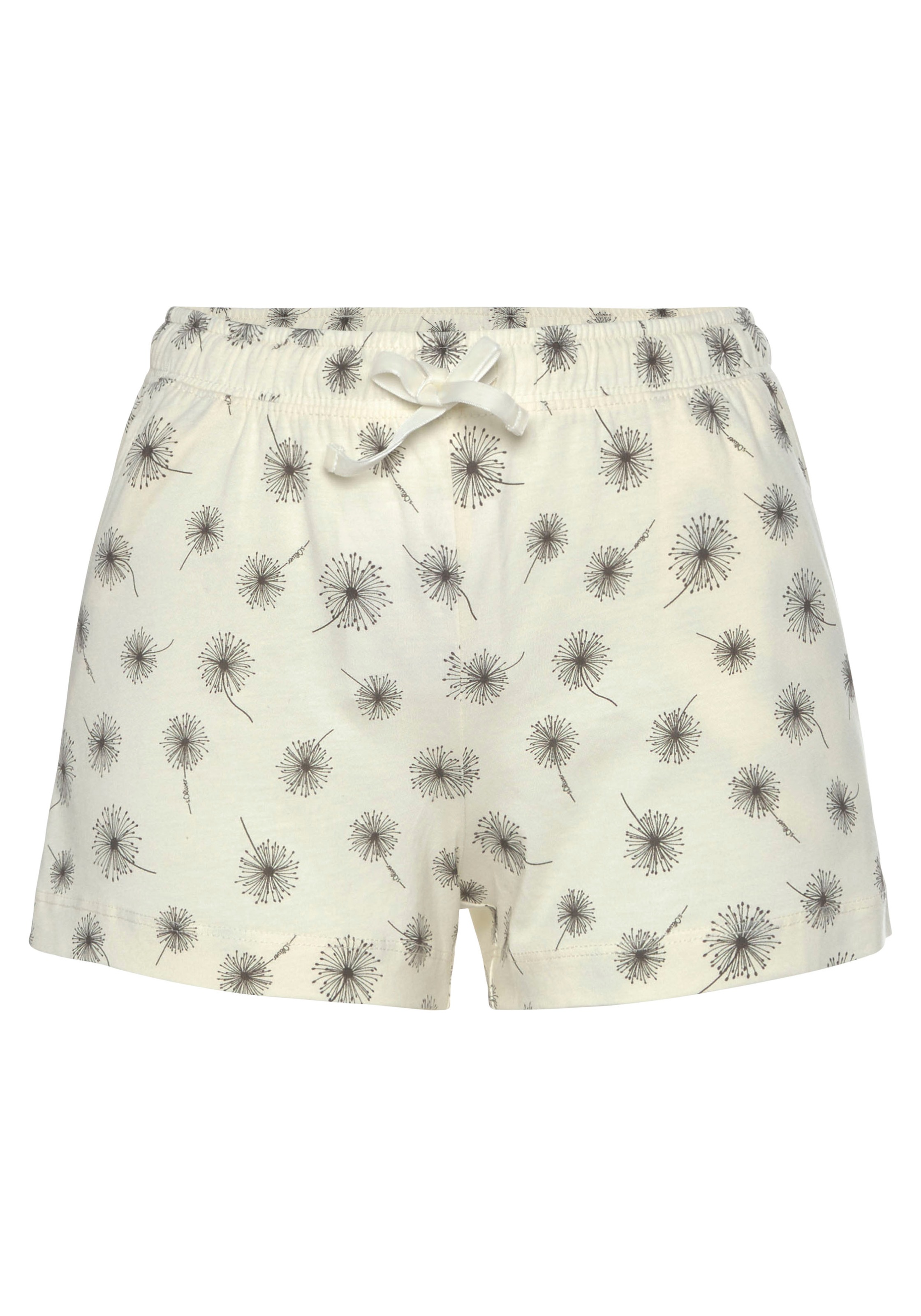 s.Oliver Pyjamashorts, mit schönem Muster