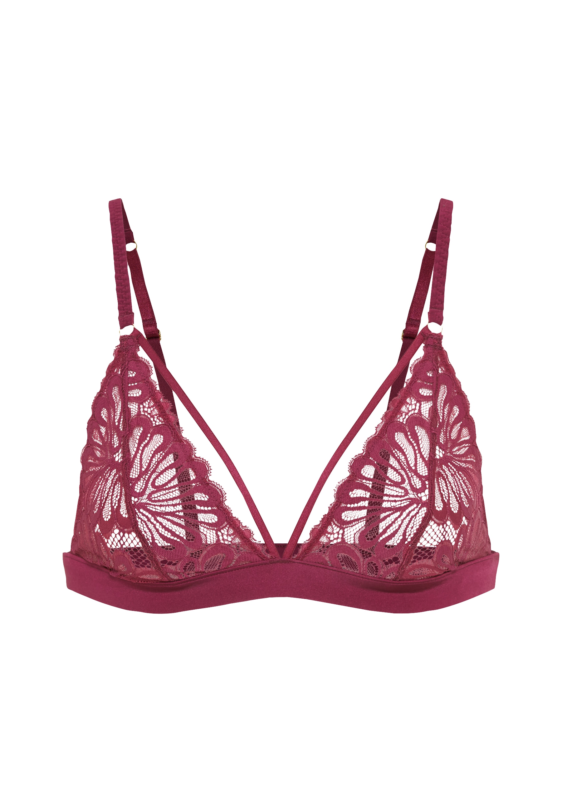 LSCN by LASCANA Bralette, aus blättriger Spitze