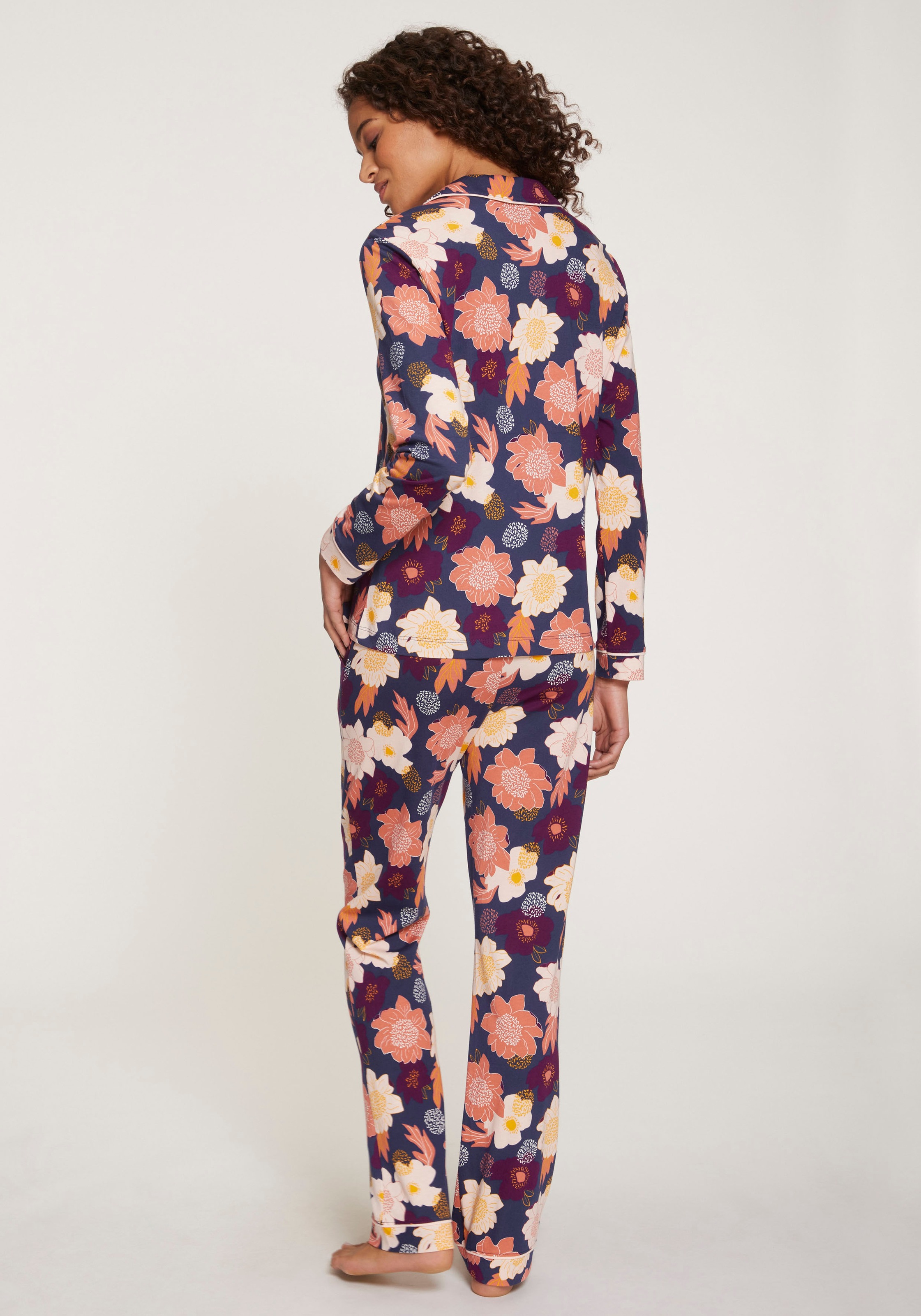 Vivance Dreams Pyjama, (2 tlg.), mit kreativen Mustern