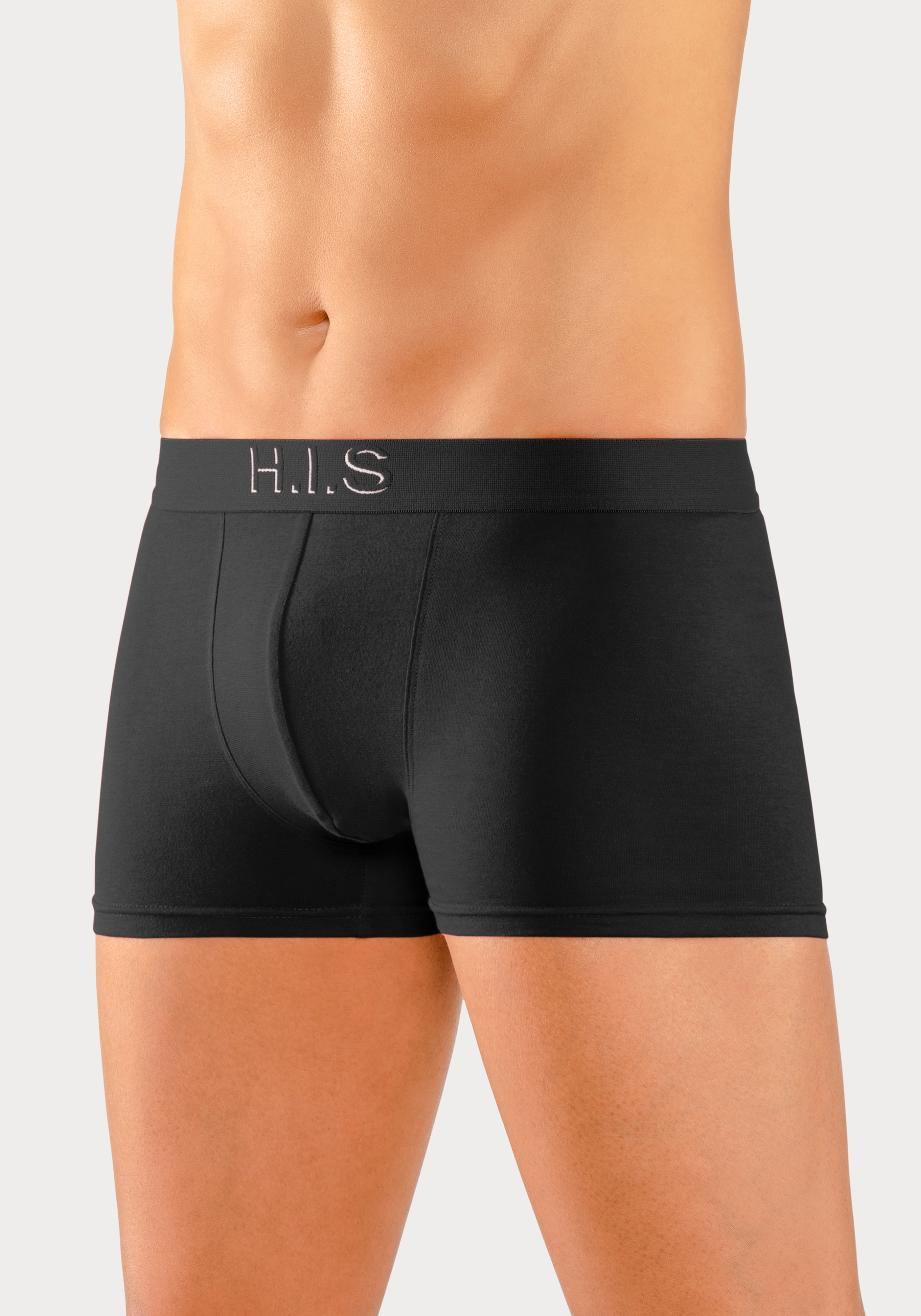 H.I.S Boxer »Boxershorts für Herren«, 5 Stk. Logo Webbund mit 3D Effekt
