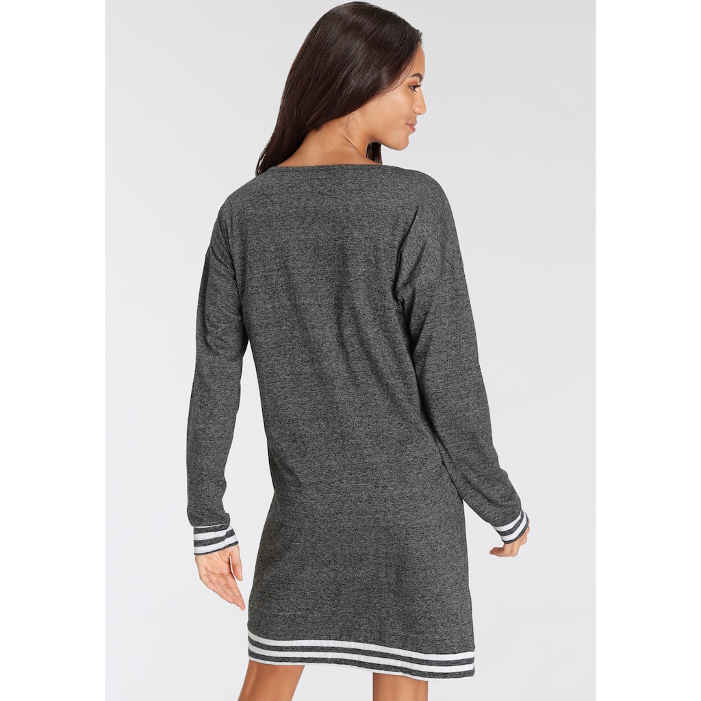 Vivance Dreams Sleepshirt, mit Streifen-Details