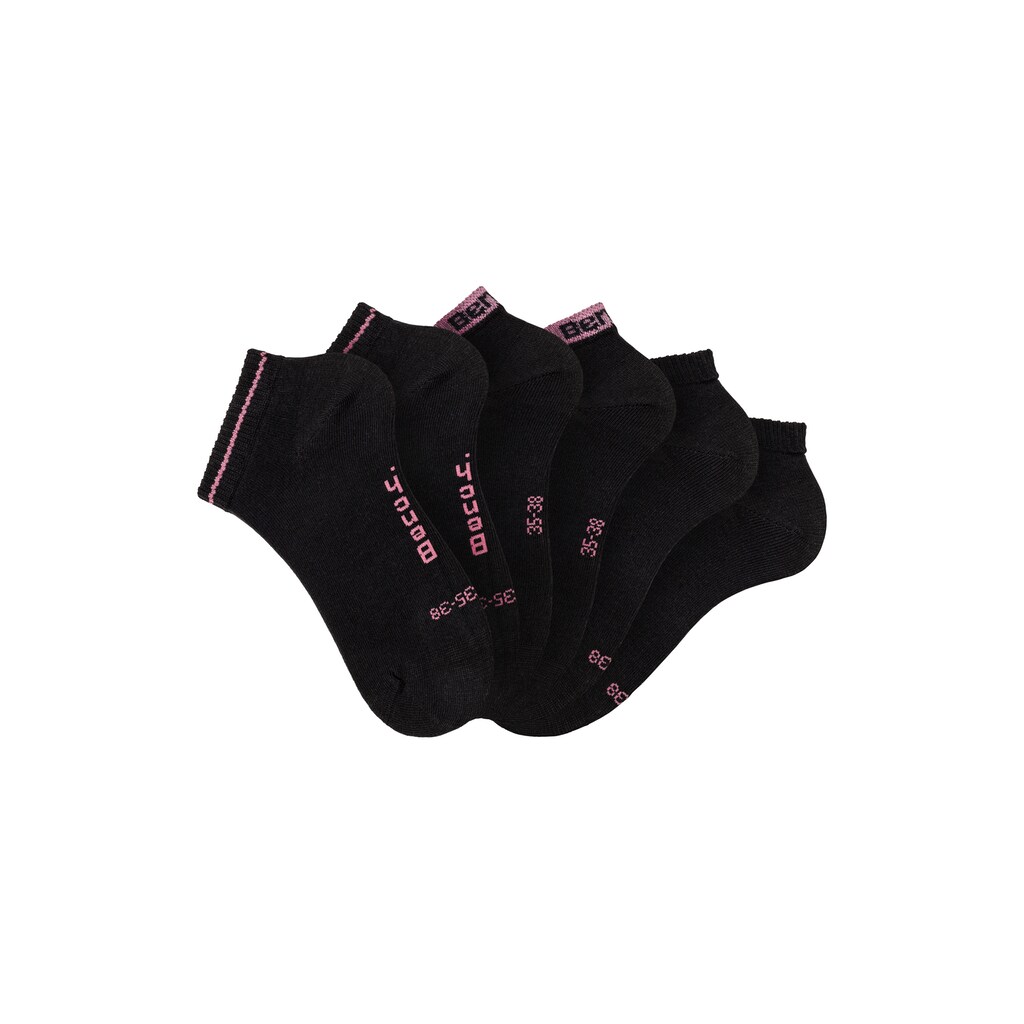Bench. Sneakersocken, (Packung, 6 Paar), mit unterschiedlichen Designs