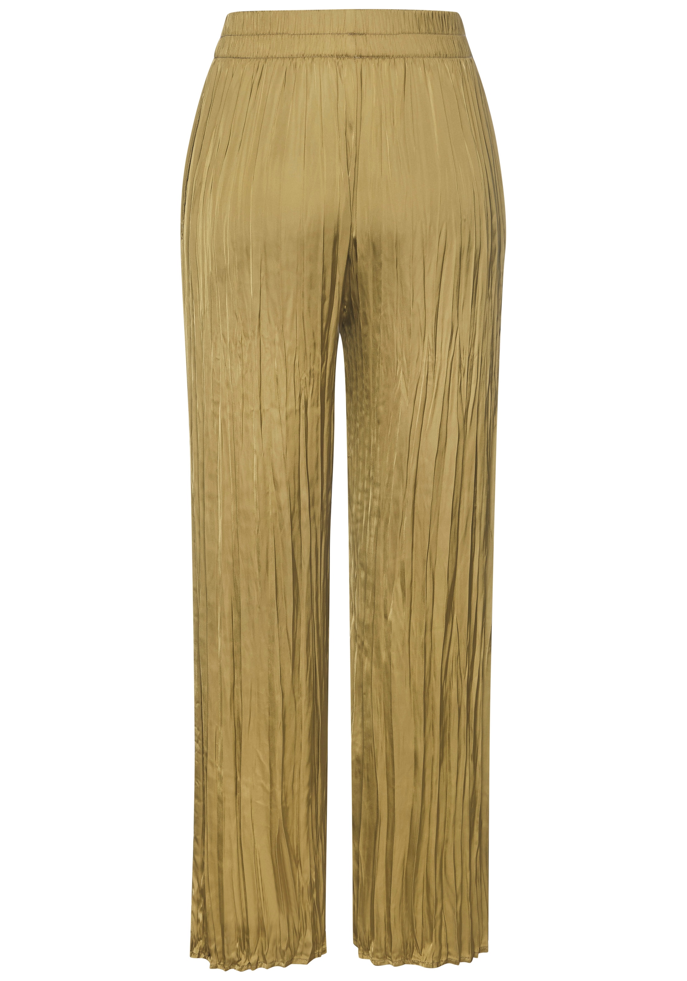 LASCANA Pantalon palazzo  mit Plisseefalten, leichte Satinqualität. luftige Sommerhose, elegant