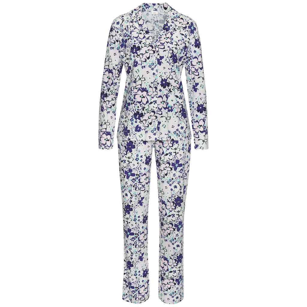 s.Oliver Pyjama, (Set, 2 tlg.), im klassischen Stil