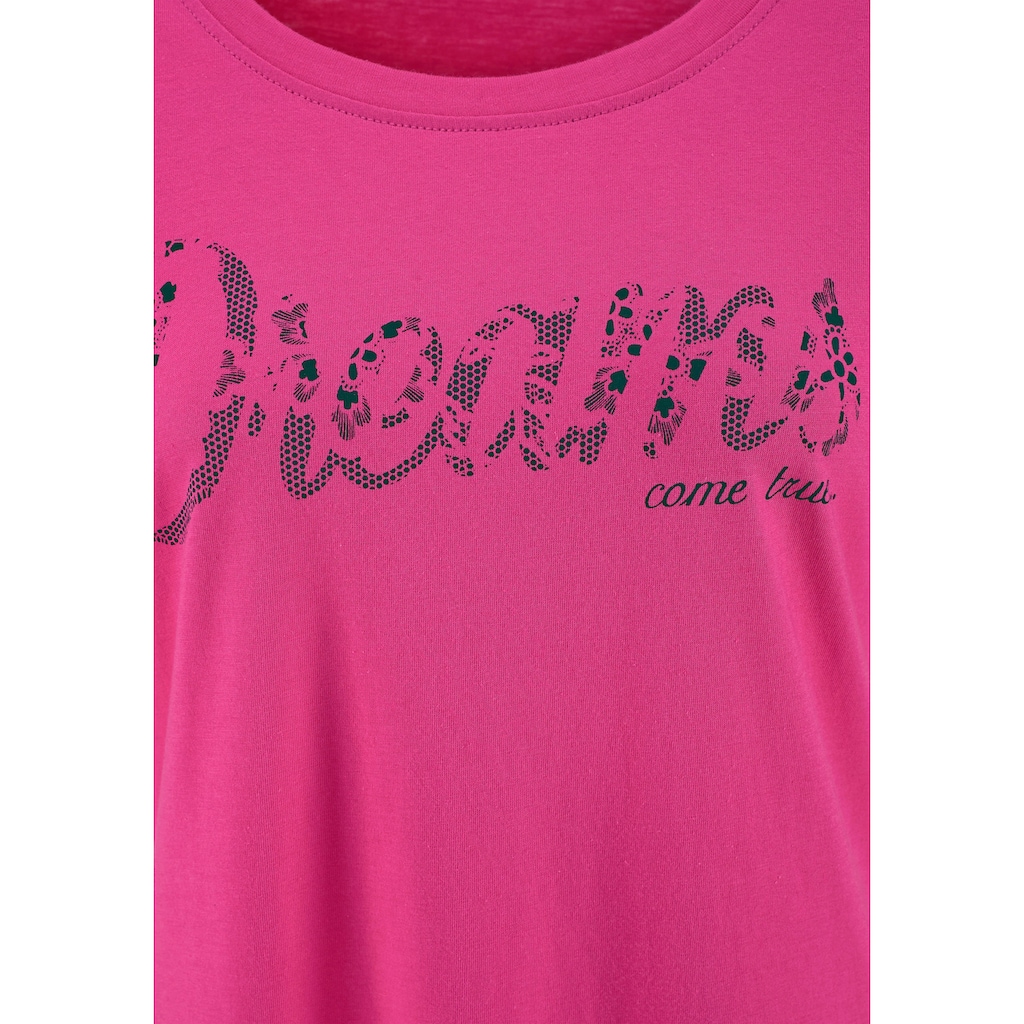 Vivance Dreams Sleepshirt, (2er-Pack), mit Print in Spitzenoptik