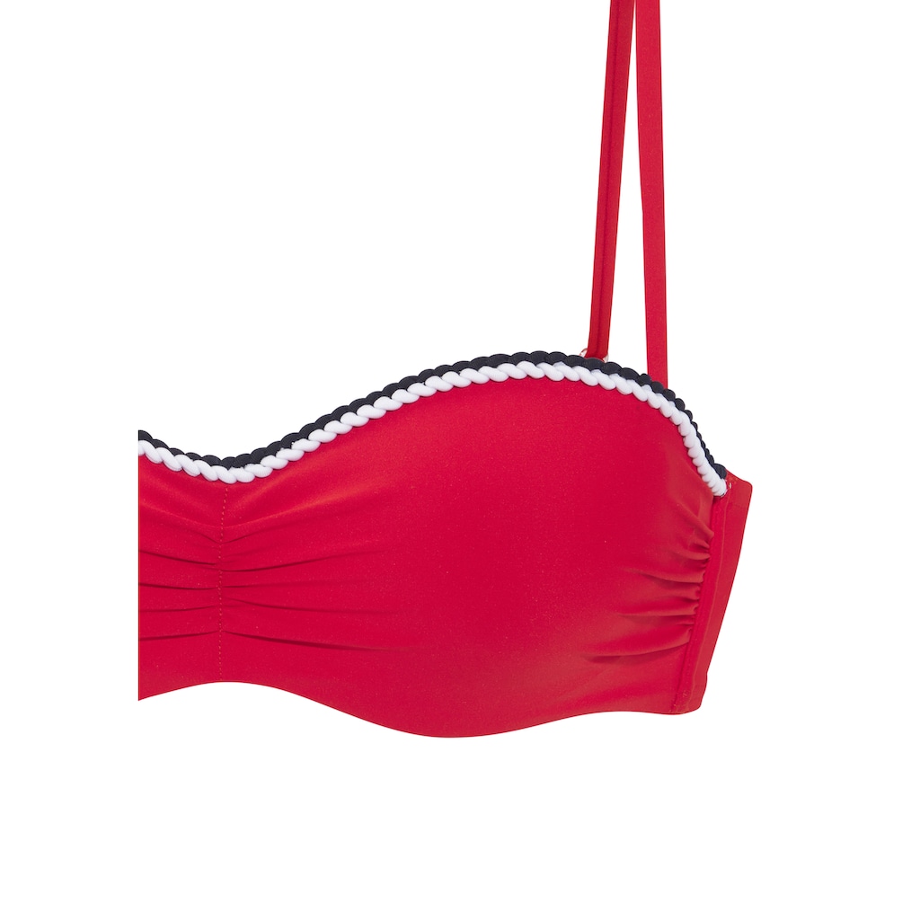 s.Oliver Bügel-Bandeau-Bikini-Top »Junis«, mit geflochtenen Details