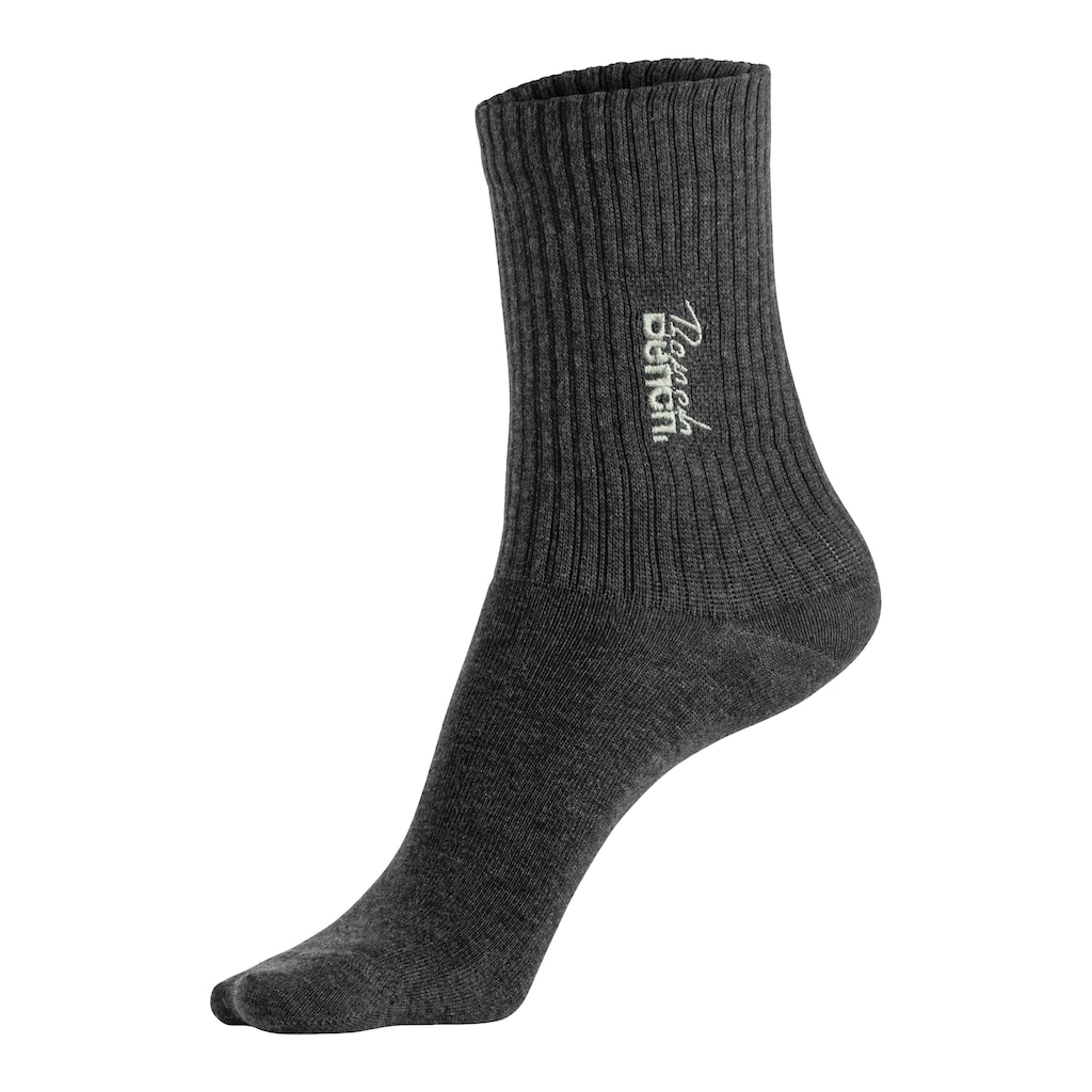 Bench. Basicsocken, (Packung, 3 Paar), mit Bench Stickerei