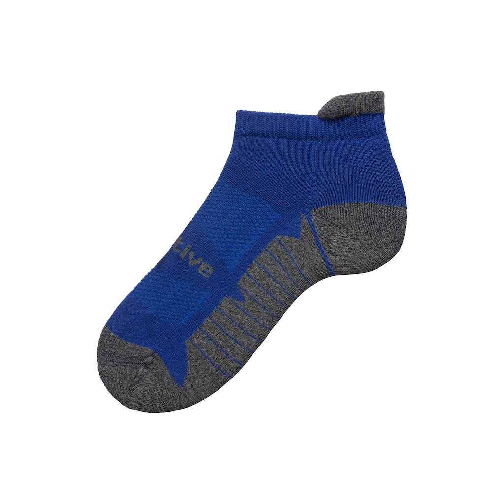 LASCANA ACTIVE Sneakersocken, (Packung, 6 Paar), mit weicher Frotteesohle