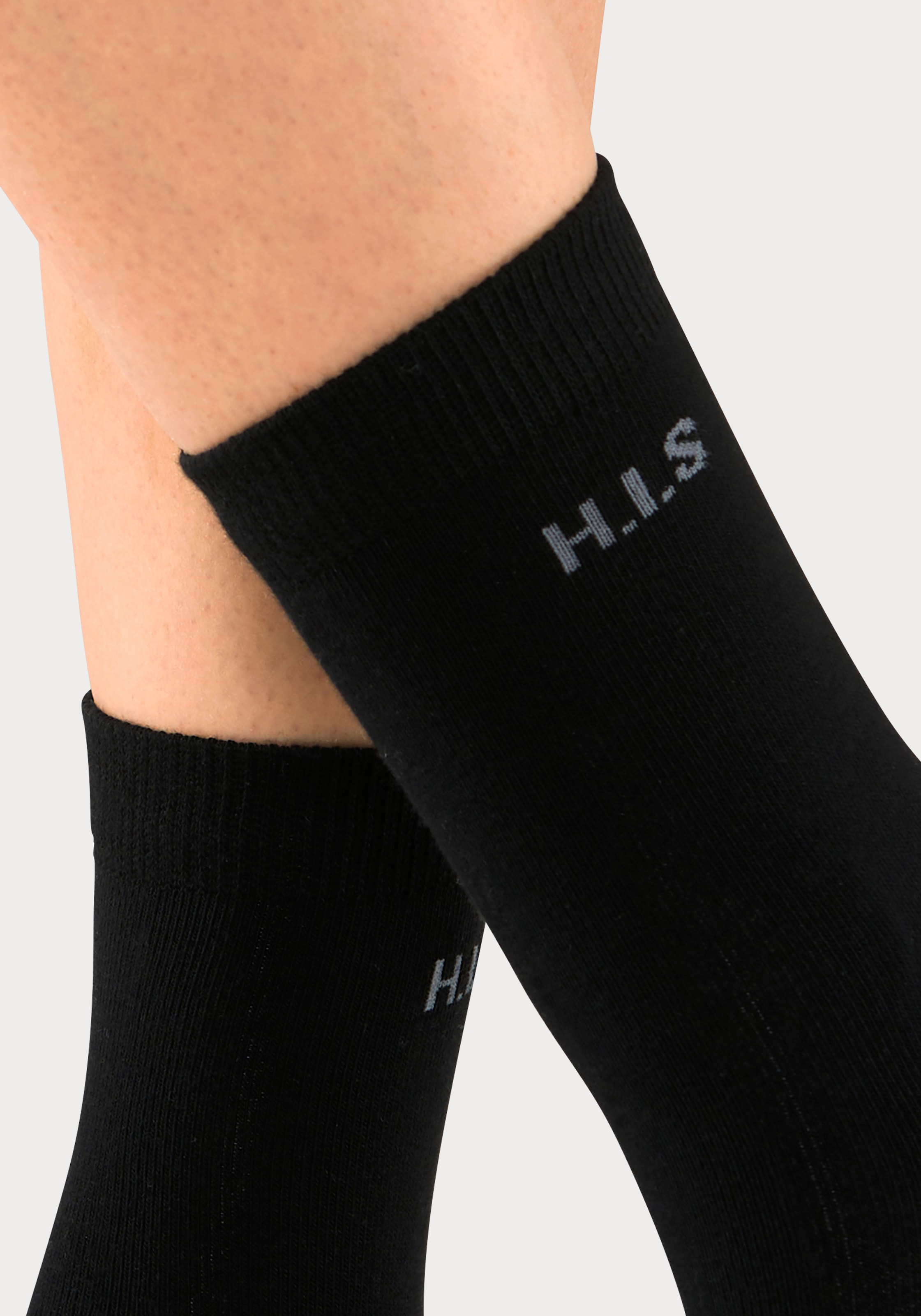 H.I.S Socken, (Packung, 16 Paar), mit eingestricktem Markenlogo
