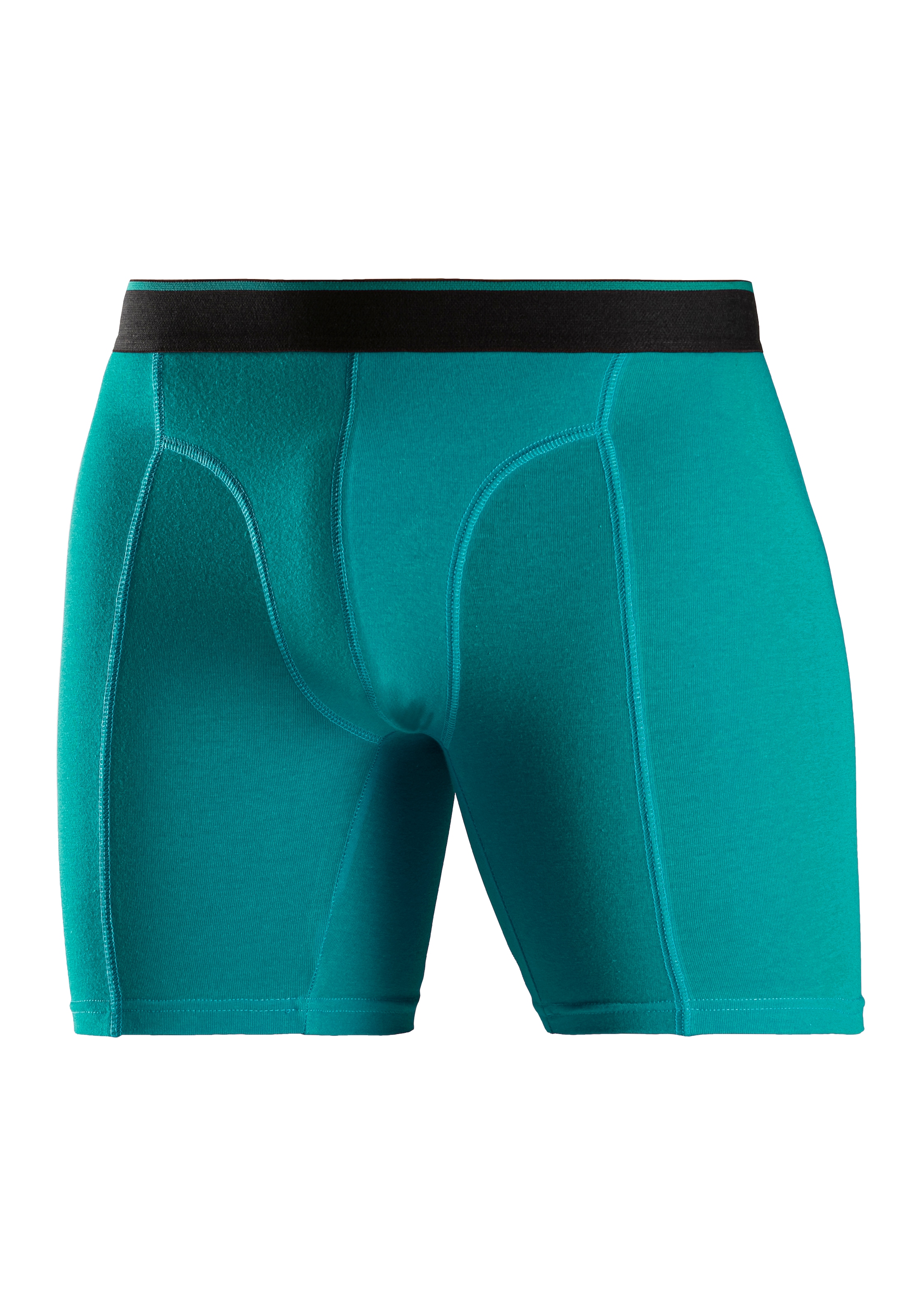 AUTHENTIC LE JOGGER Langer Boxer Packung, 5 Stk. tlg., mit zweifarbigem Webbund und längerem Bein