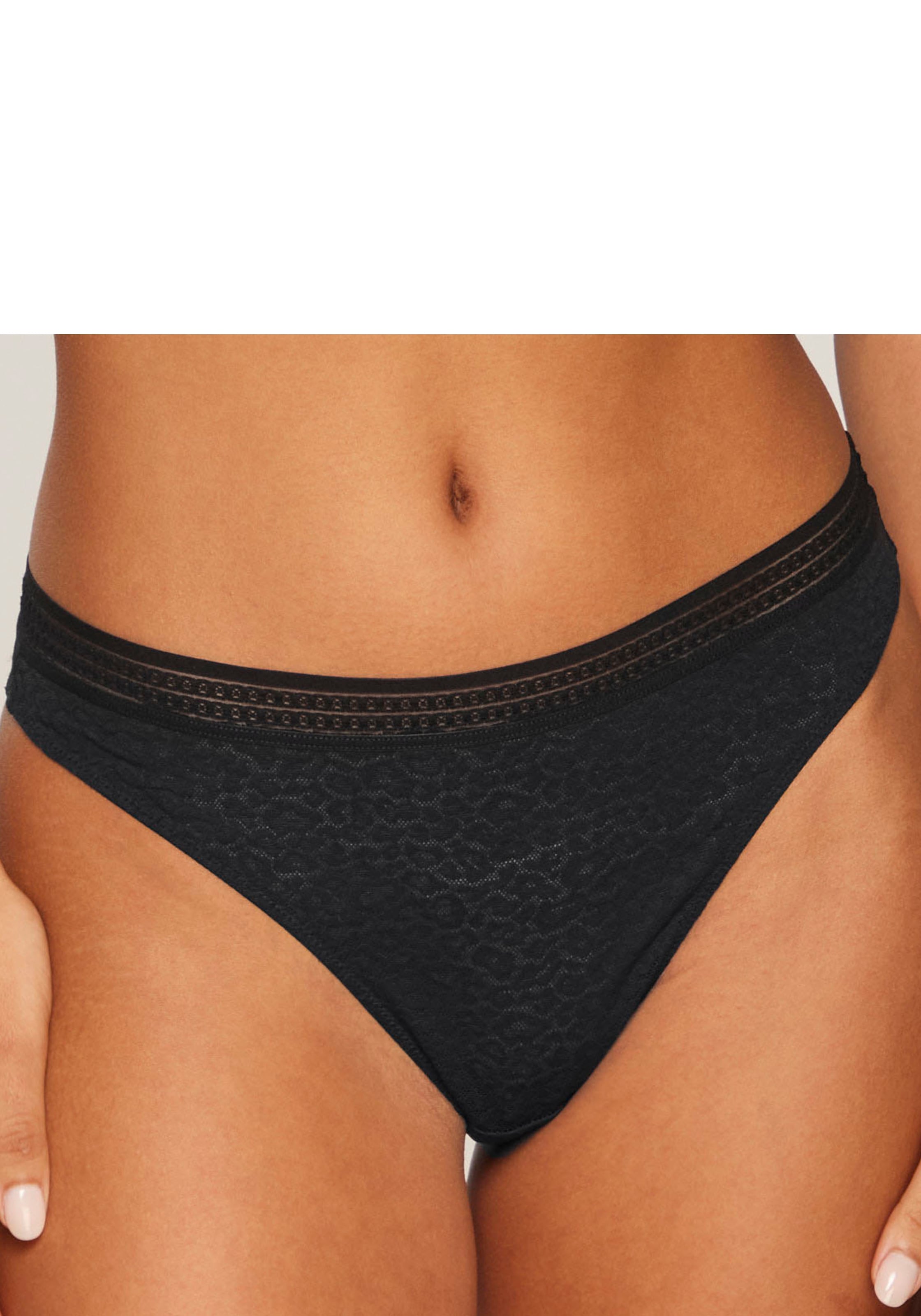 LASCANA String »Freya« aus Spitze in Leo-Optik mit modischem Bund, sexy Dessous