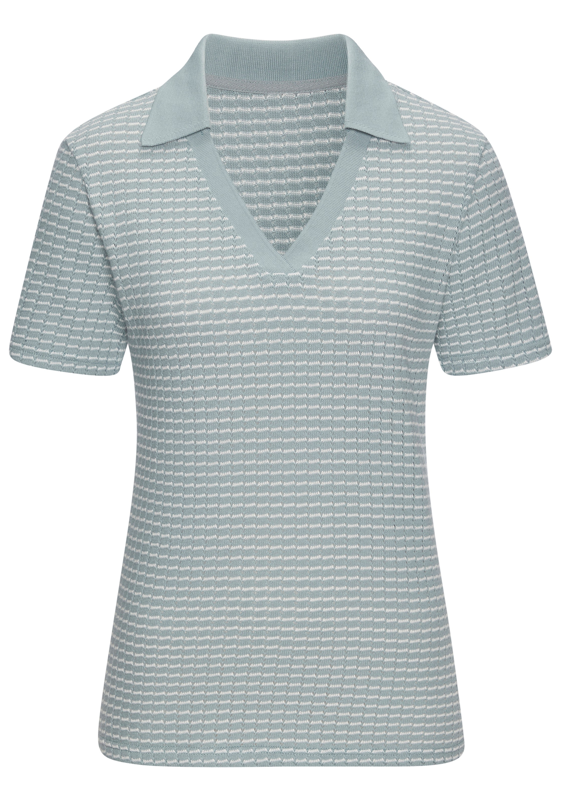 Vivance by Lascana Poloshirt "aus strukturierter Strickqualität" aus angenehmer Baumwollmischung