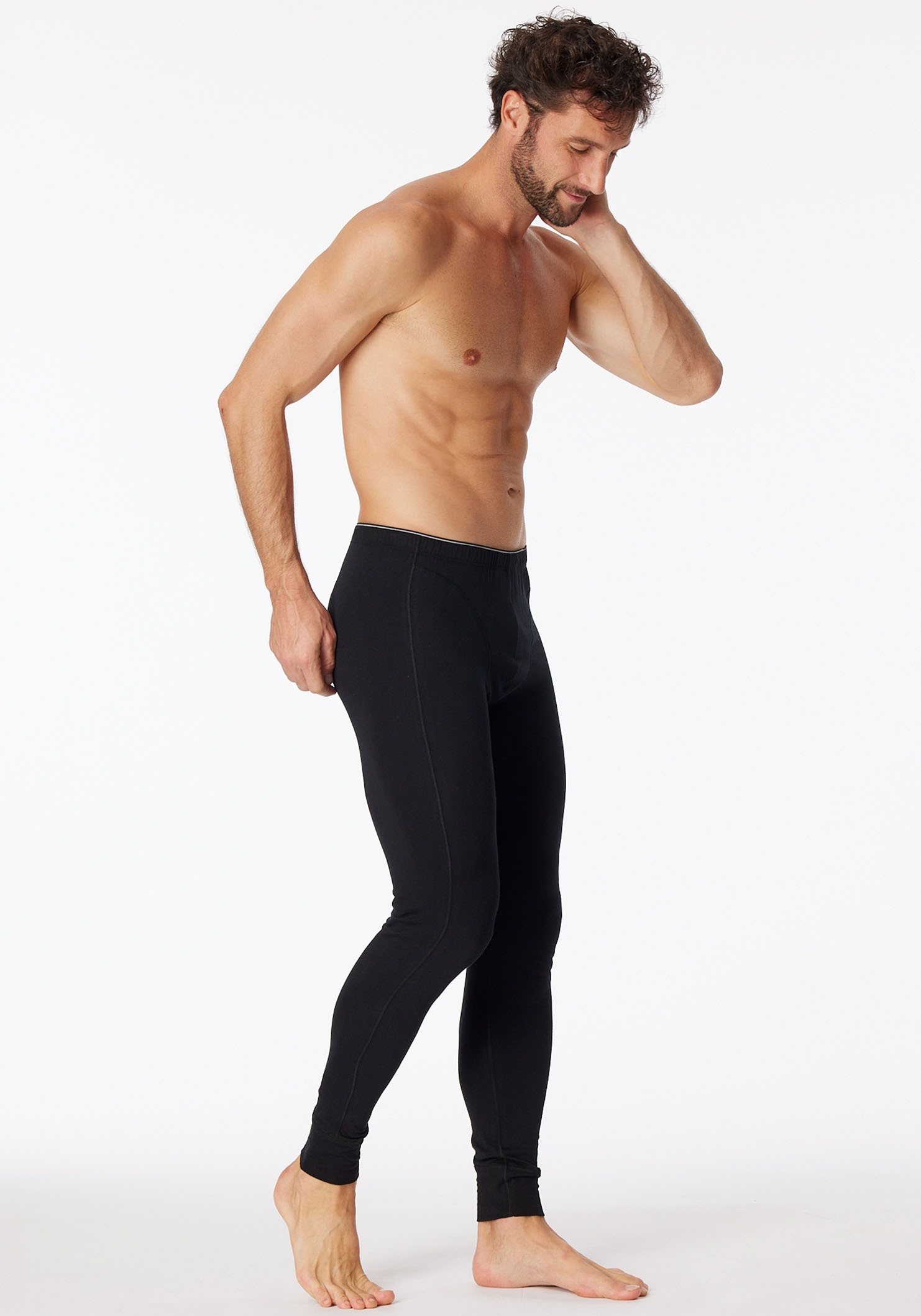 Schiesser Caleçon long »95/5« mit innen liegendem Webgummibund