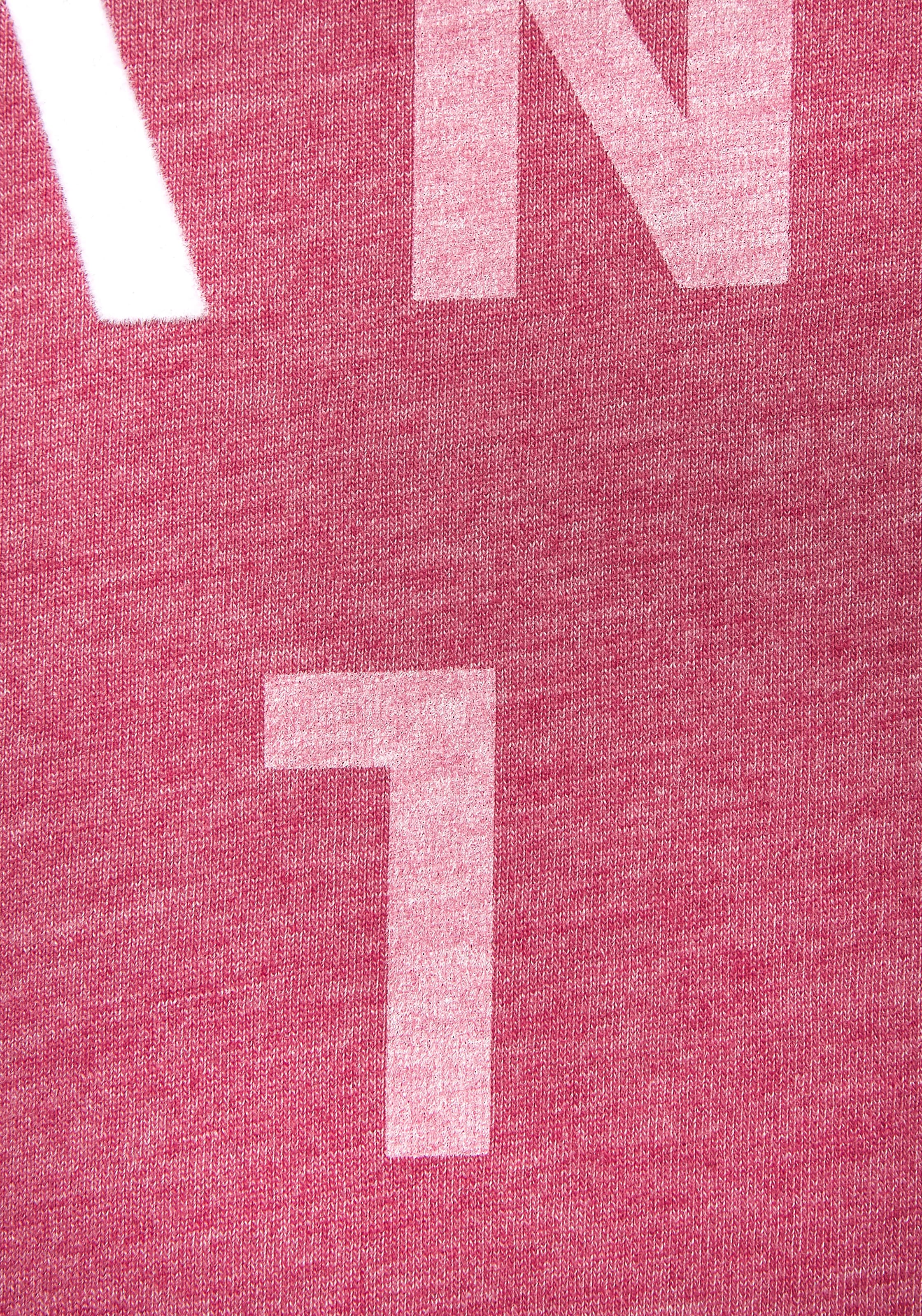 Elbsand T-shirt à manches longues »Ingrun« mit Logodruck vorne, Langarmshirt aus Baumwoll-Mix, sportlich-casual