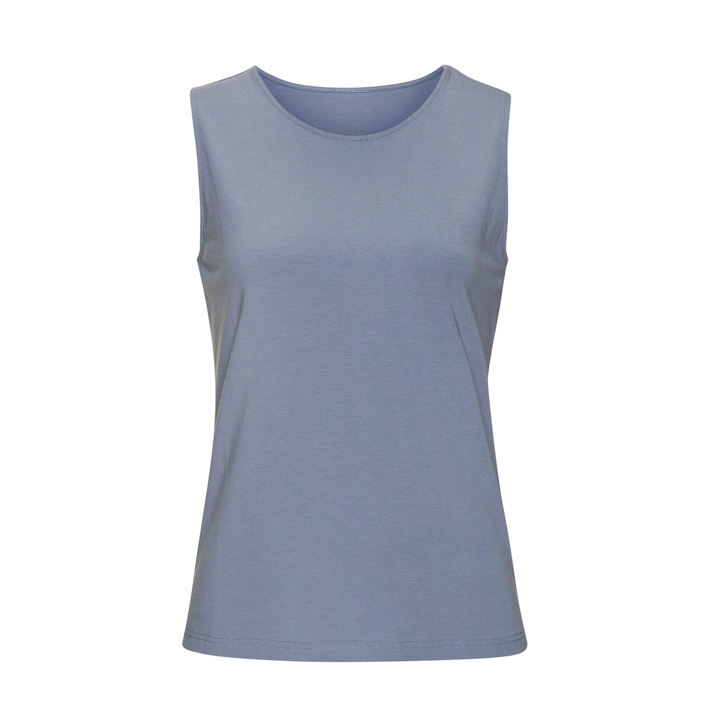 LASCANA Tanktop »aus elastischer Baumwoll-Modal-Qualität«, (2er-Pack)