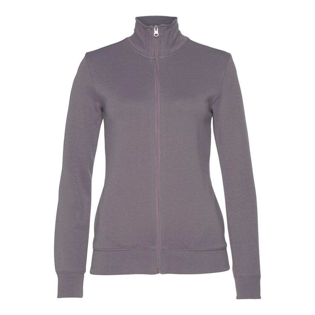Bench. Loungewear Sweatjacke, mit bestickten Stehkragen, Loungeanzug